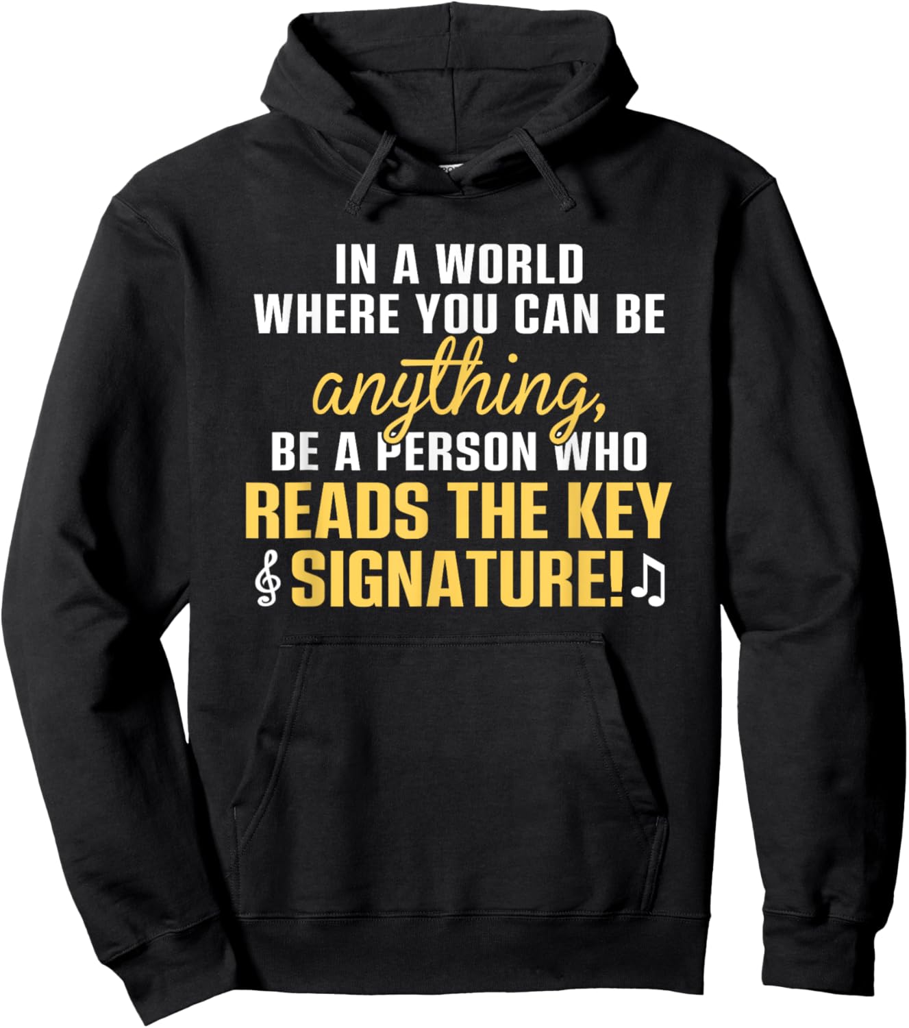 Adult Music Theory , Black, Small, Short Sleeve Hoodie - Hoodie | Black