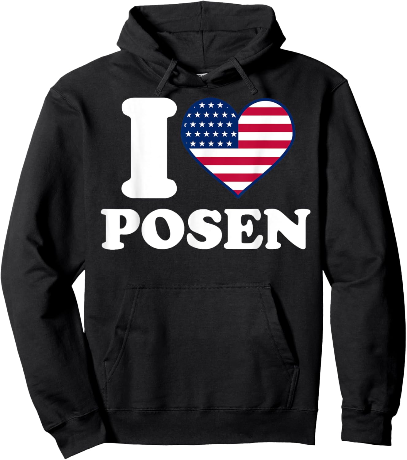 I love Posen I heart Posen Hoodie - Hoodie | Black