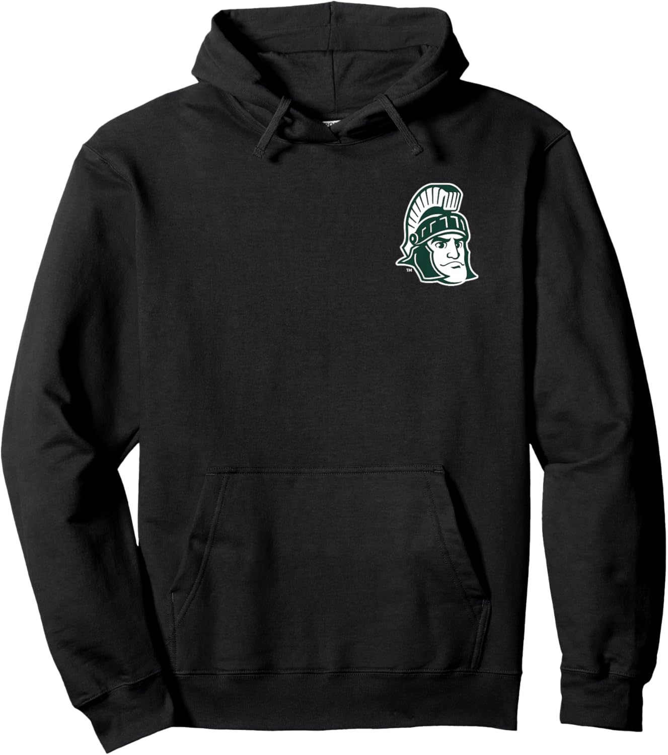 Michigan State Spartans Front/Back State Black Hoodie - Hoodie | Black