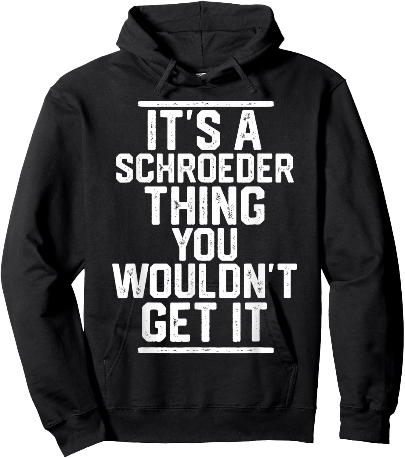 It's a Schroeder Thing You Wouldn't Get It Hoodie - Hoodie | Black