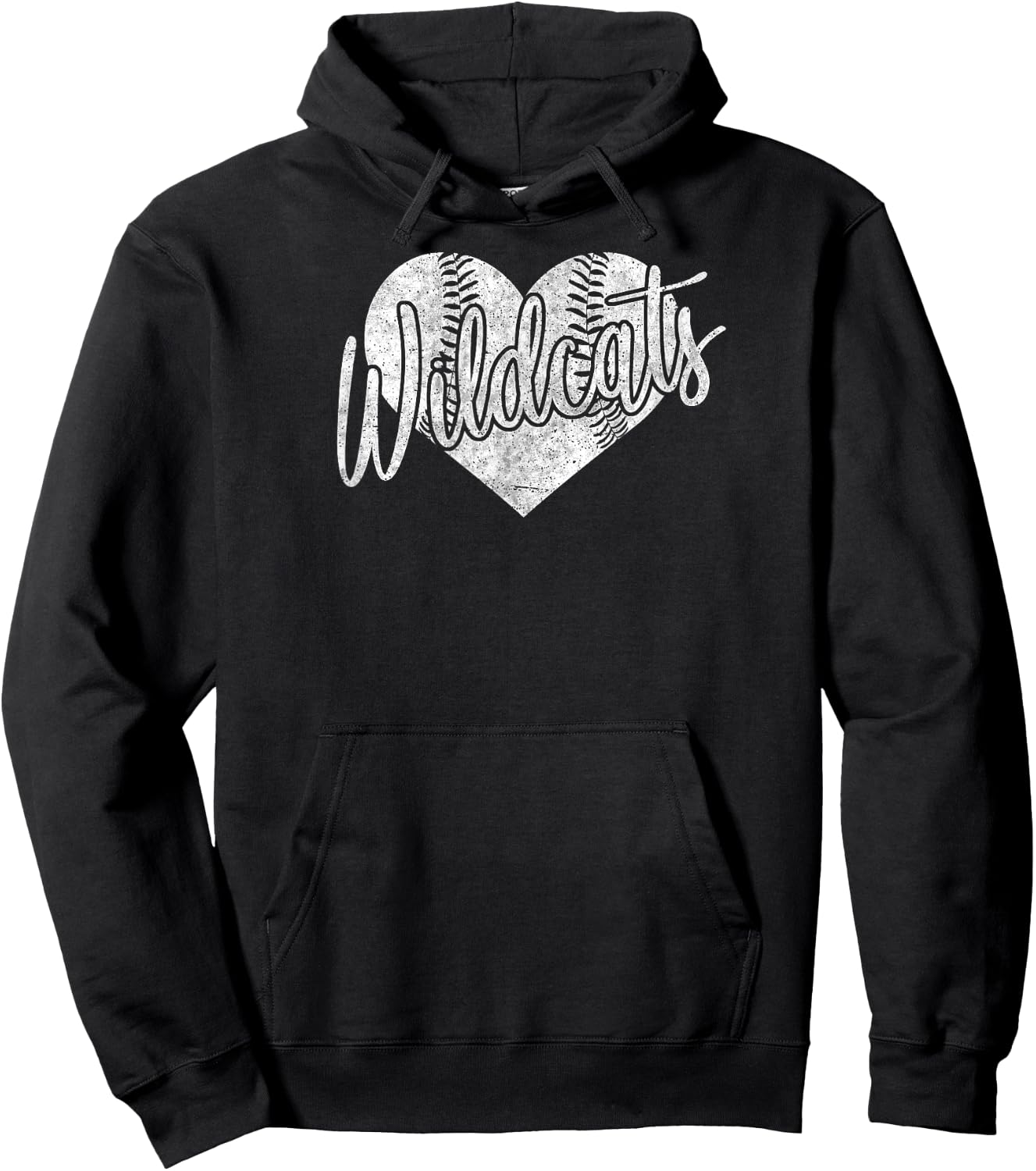 Wildcats Baseball Softball High School Team Mascot Mom Hoodie - Hoodie | Black