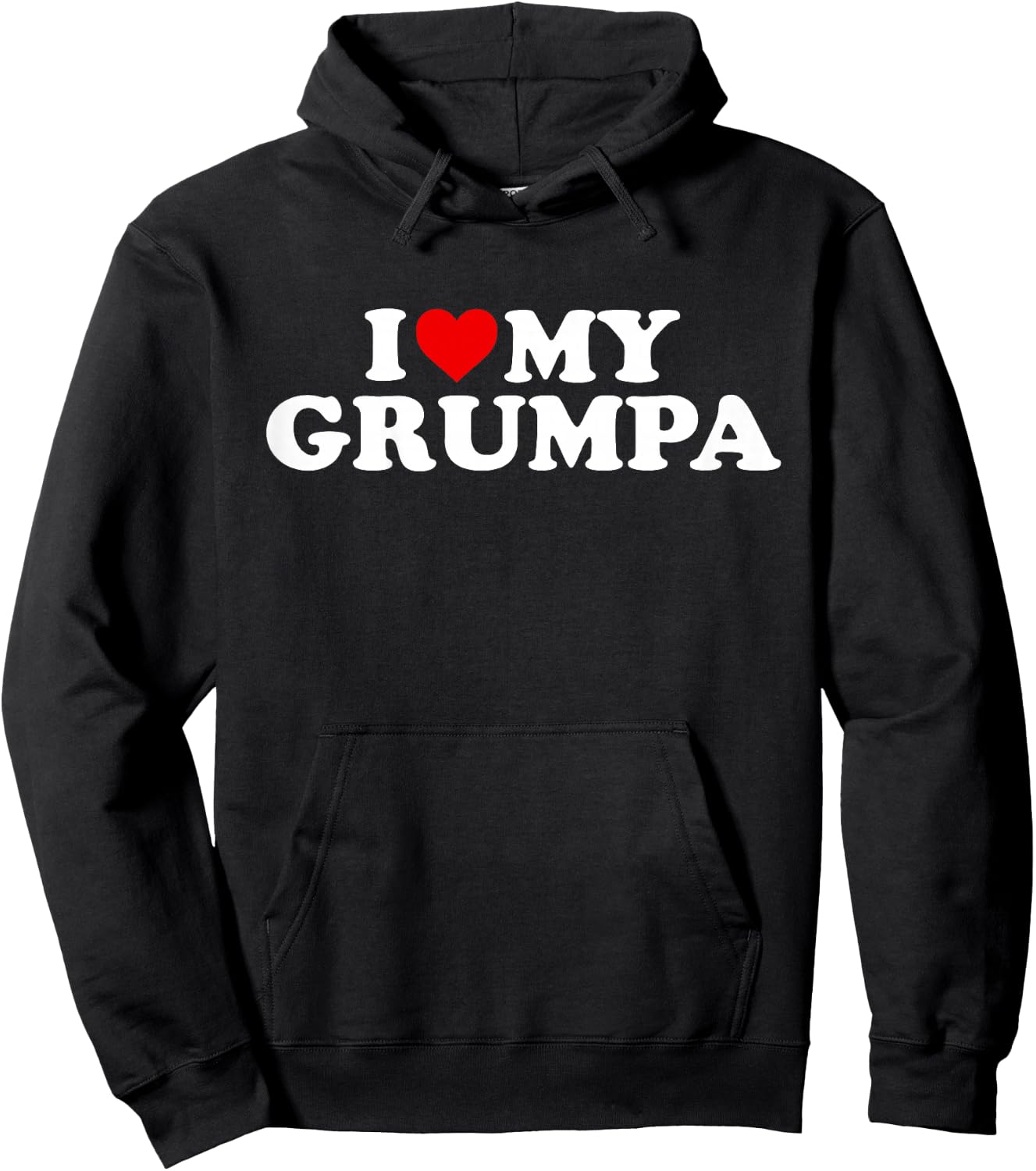 I Love My Grumpa Design: Toddler, Boy, Girl, Youth, Baby Hoodie - Hoodie | Black