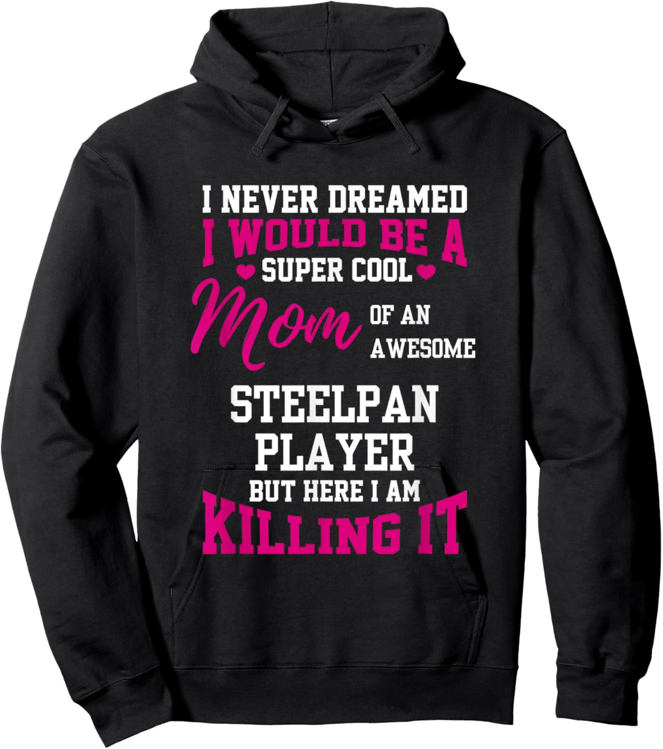Super Awesome Mom of a cool Steelpan player Player Hoodie - Hoodie | Black