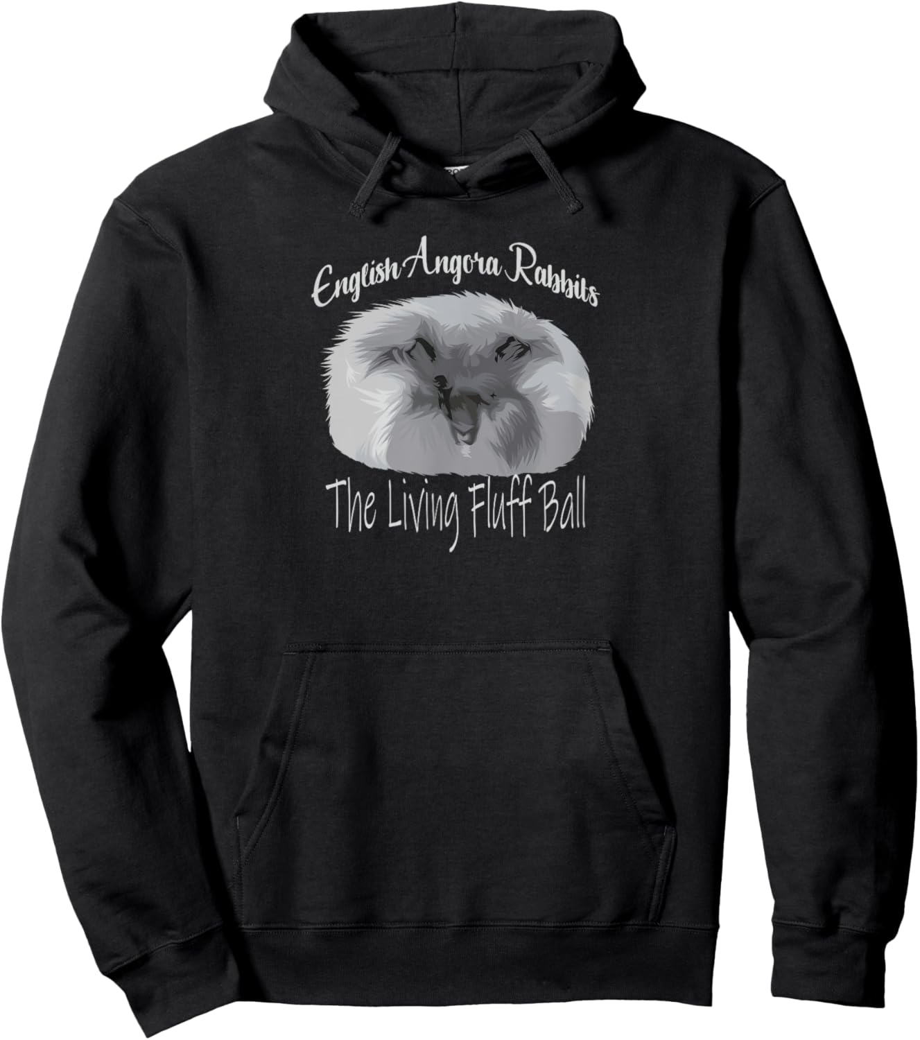 English angora rabbits for pet animal fans of this bunny Hoodie - Hoodie | Black