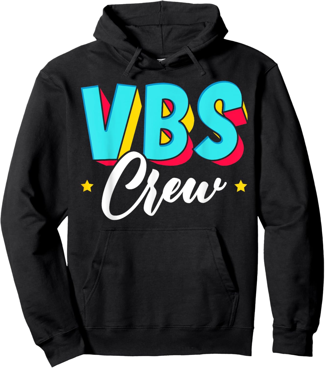 VBS Crew Vacation Bible School Paint Splatter Christian Hoodie - Hoodie | Black