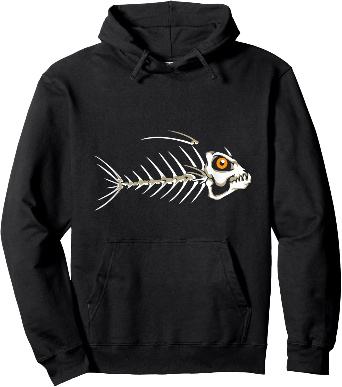 Fish Skeleton Bones Hoodie - Hoodie | Black