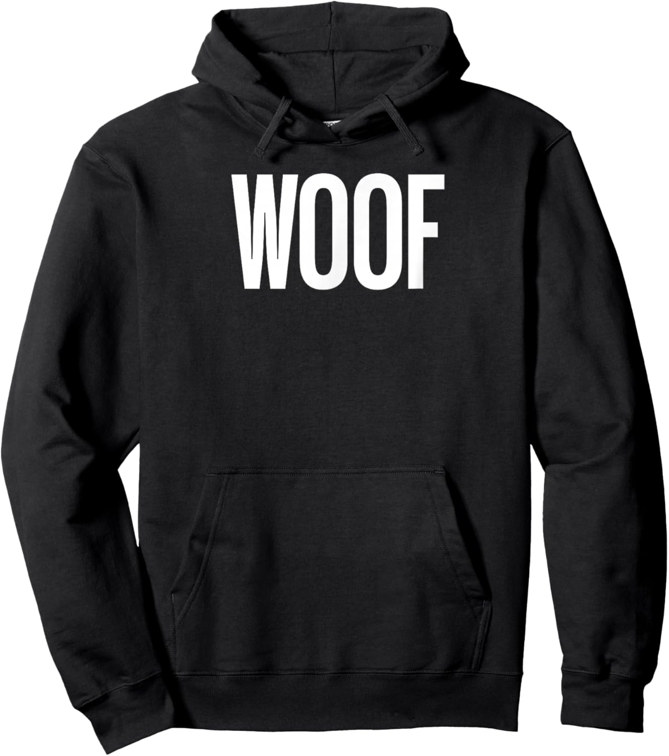 That Says Woof Shirt - A Design That Says Woof Hoodie - Hoodie | Black
