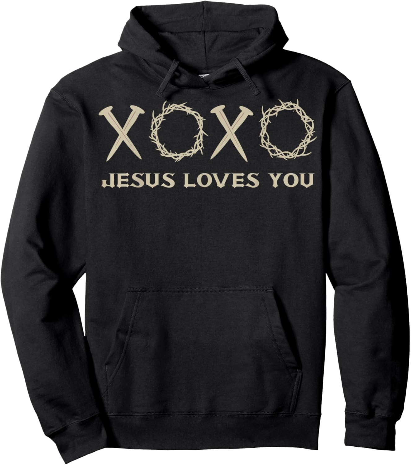 Jesus Loves You Christian Goth Hoodie - Hoodie | Black
