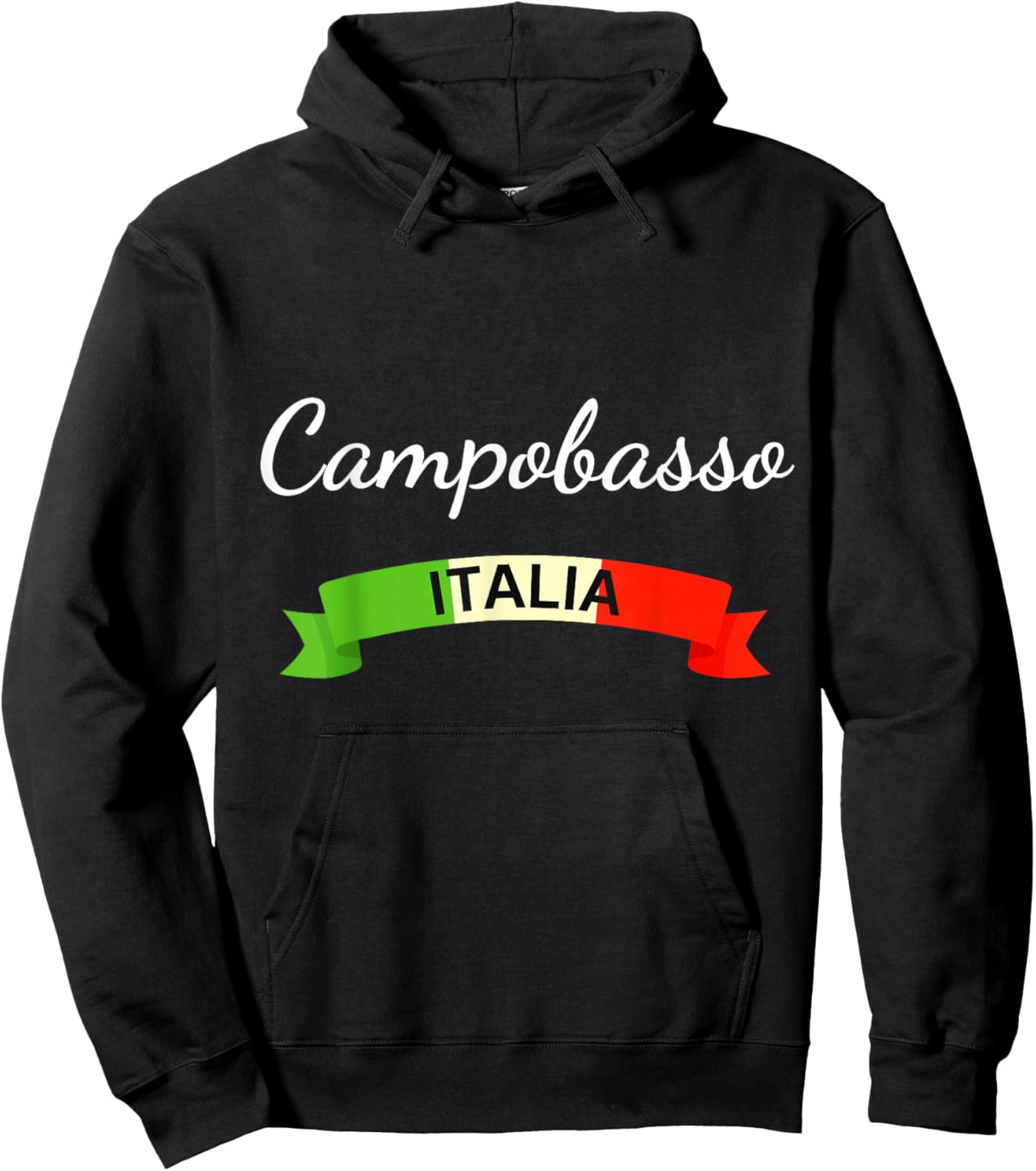 Campobasso Italy Flag Italia Souvenir Matching Italian Hoodie - Hoodie | Black