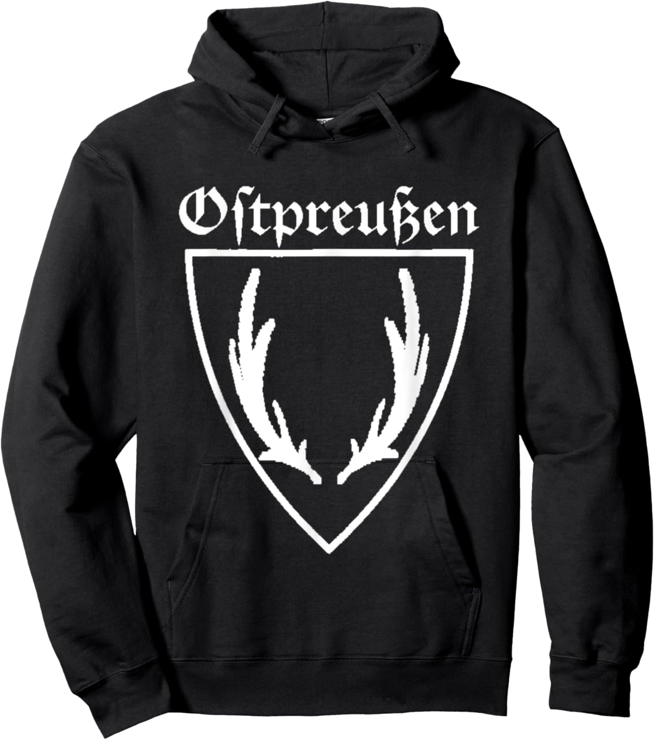 Kingdom of East Prussia Homeland Elk Shovel Prussian Gift Hoodie - Hoodie | Black