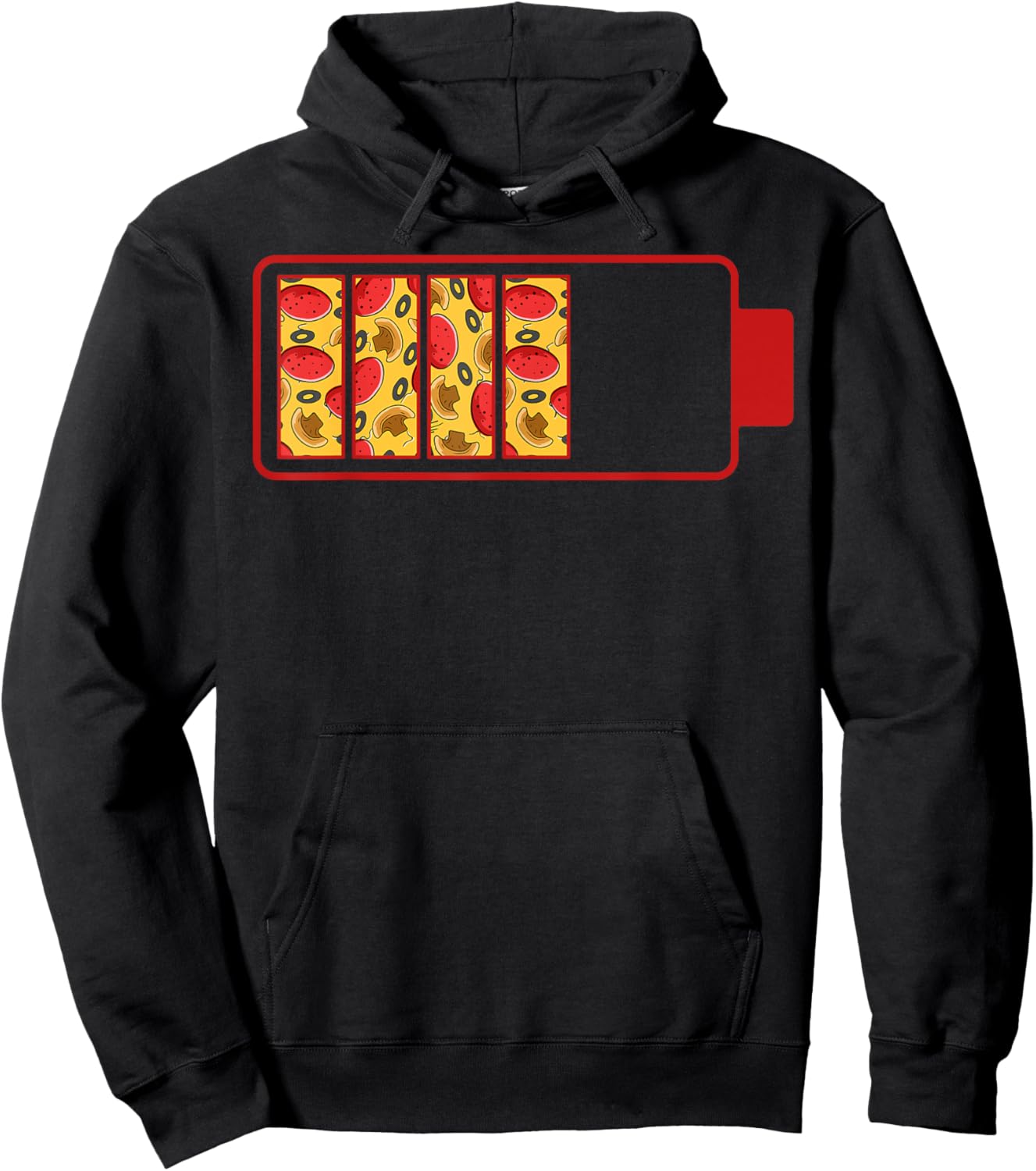 Cool Pizza Power Round Pizzetta Lover Pizzaiolo Pizzeria Hoodie - Hoodie | Black