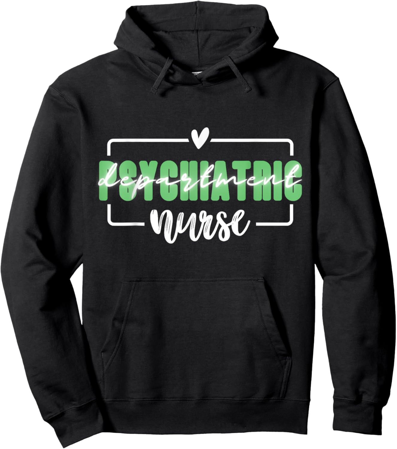 Funny Nurse Psychiatric Mental Health Department Room RN Hoodie - Hoodie | Black
