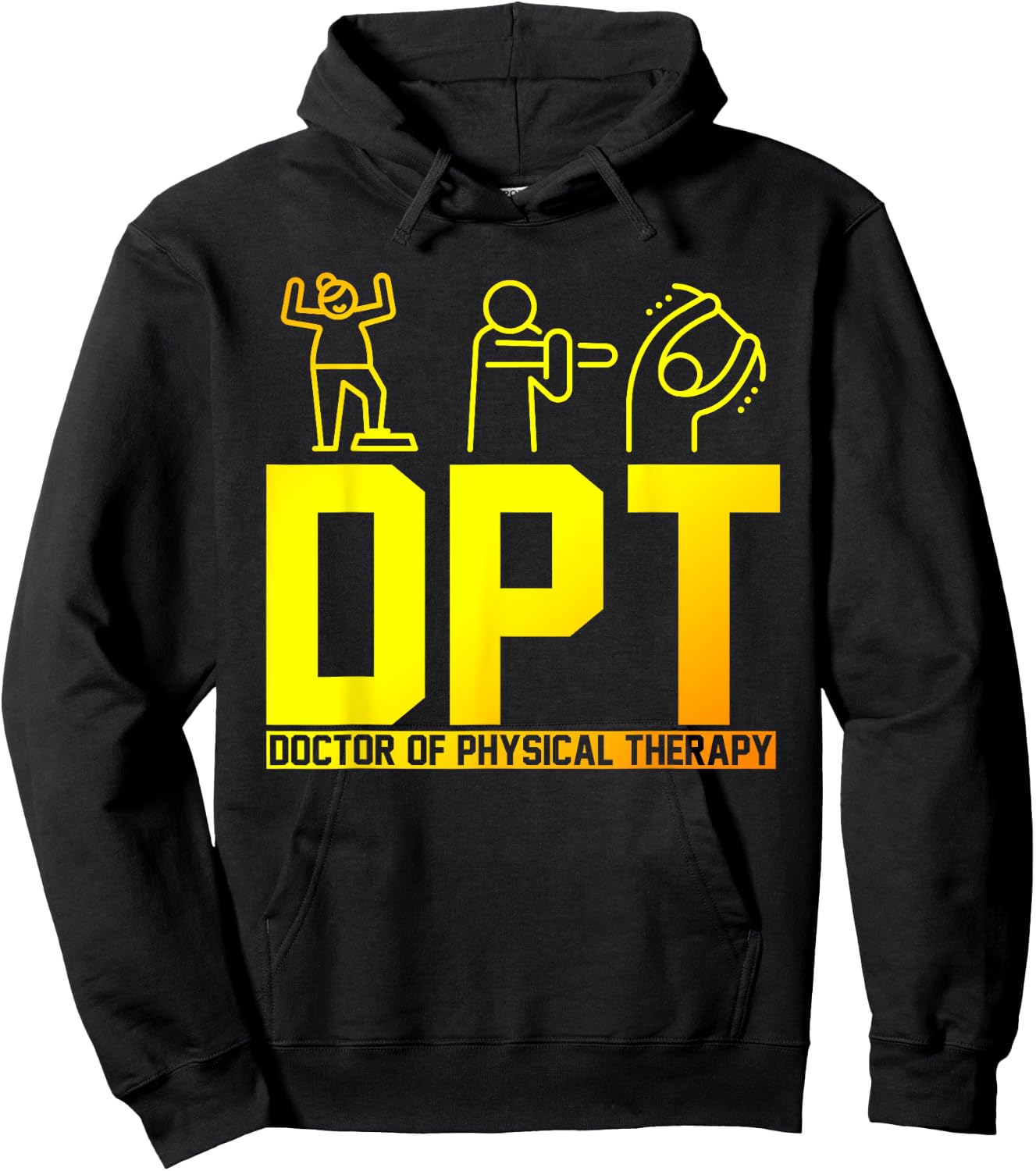 DPT Doctor Of Physical Therapy PTA Gift Physical Therapy Hoodie - Hoodie | Black