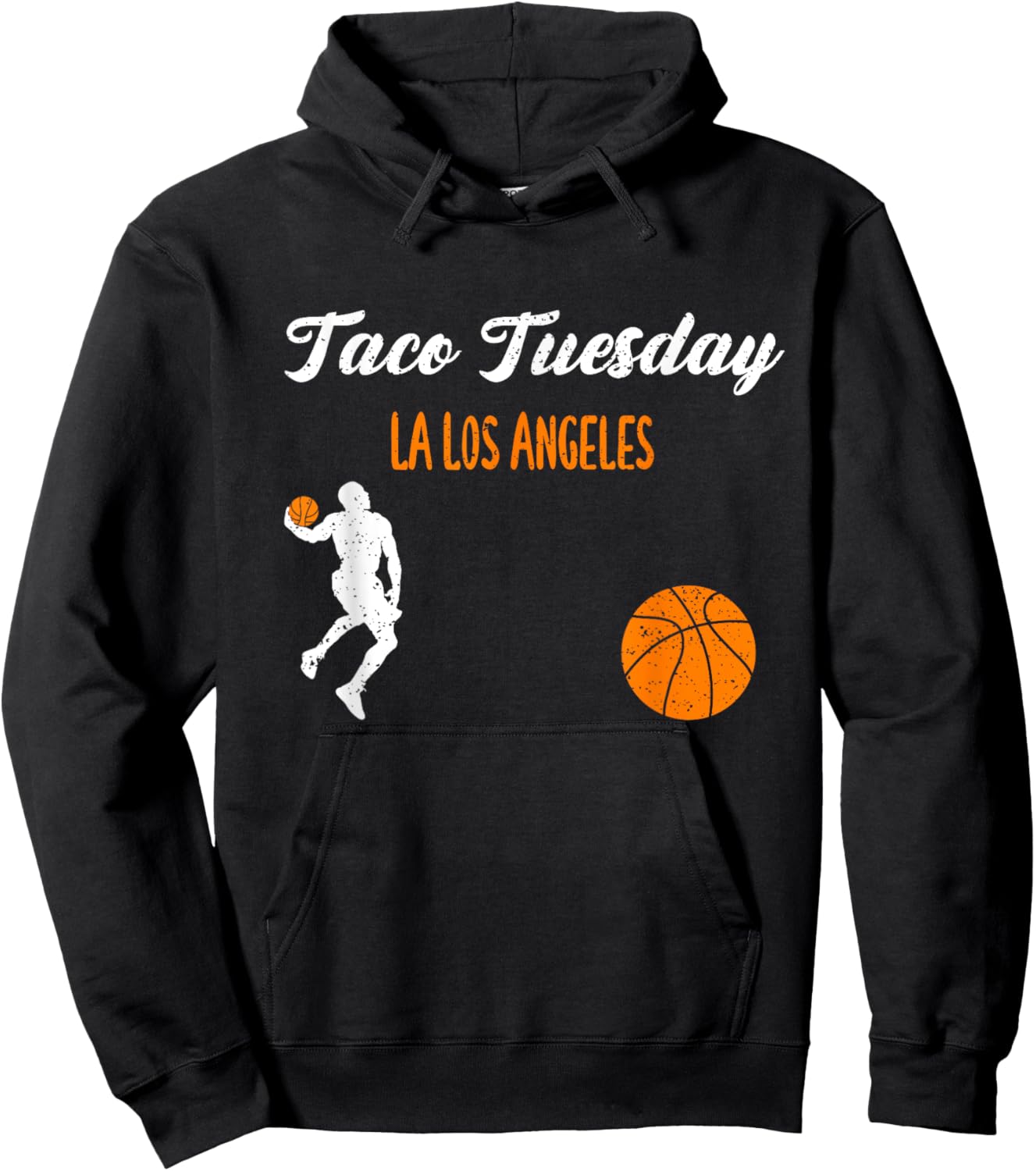 LA Taco Tuesday: Taco Tuesday LA Los Angeles - Basketball Hoodie - Hoodie | Black