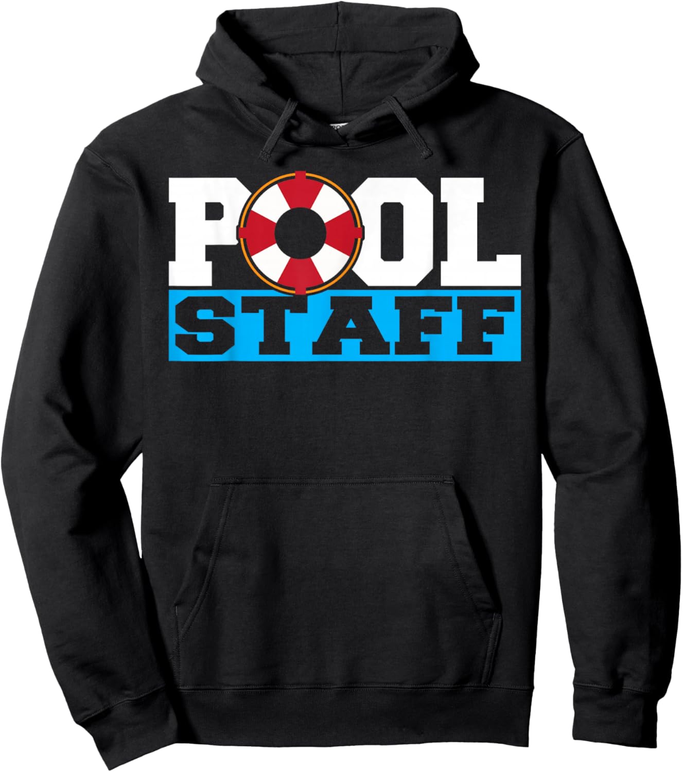 Pool Staff Kids Life Guard Boys Men Swimming Pool Hoodie - Hoodie | Black
