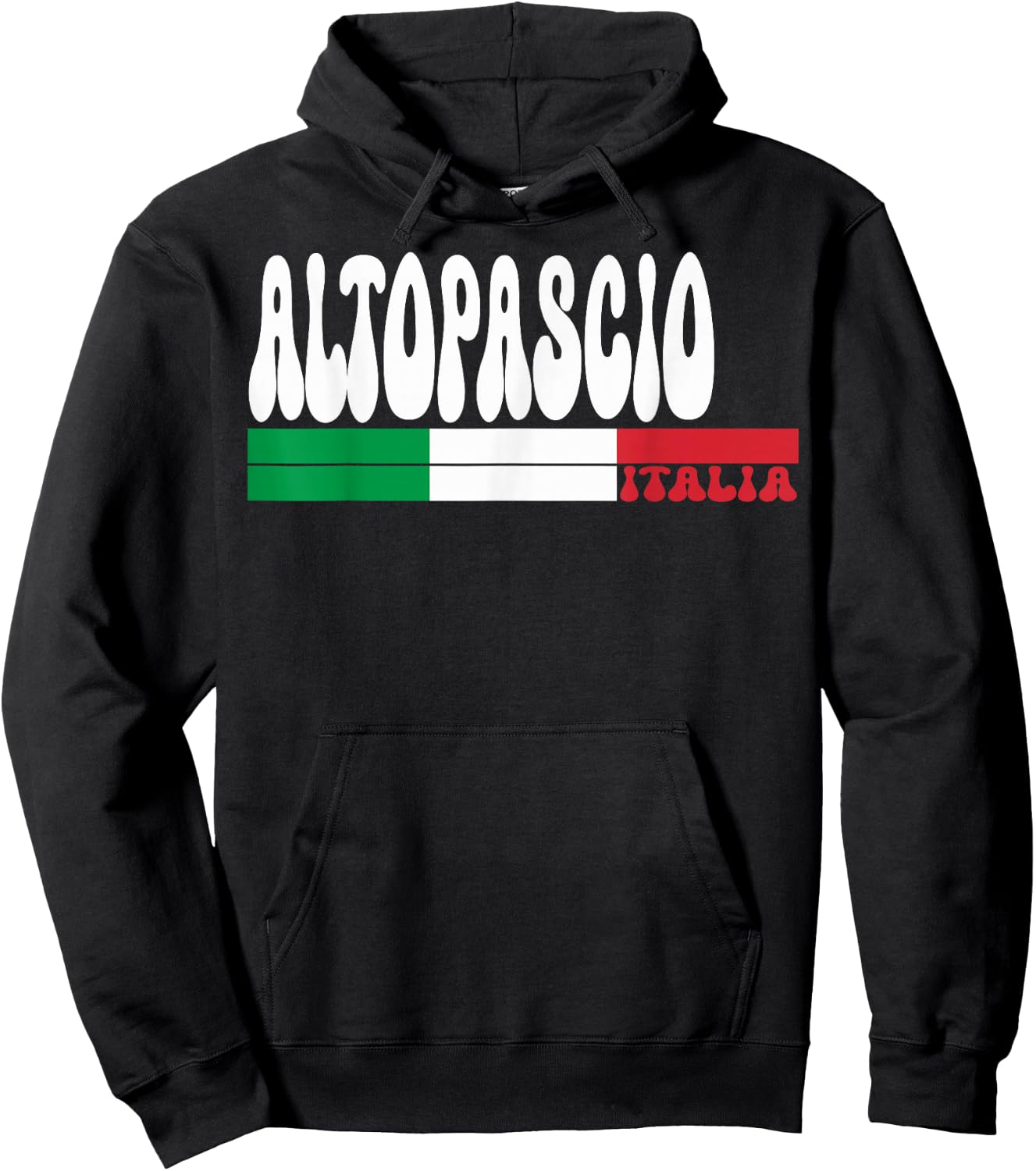 ALTOPASCIO City Italia Vintage Italy Flag for Travel Lovers Hoodie - Hoodie | Black