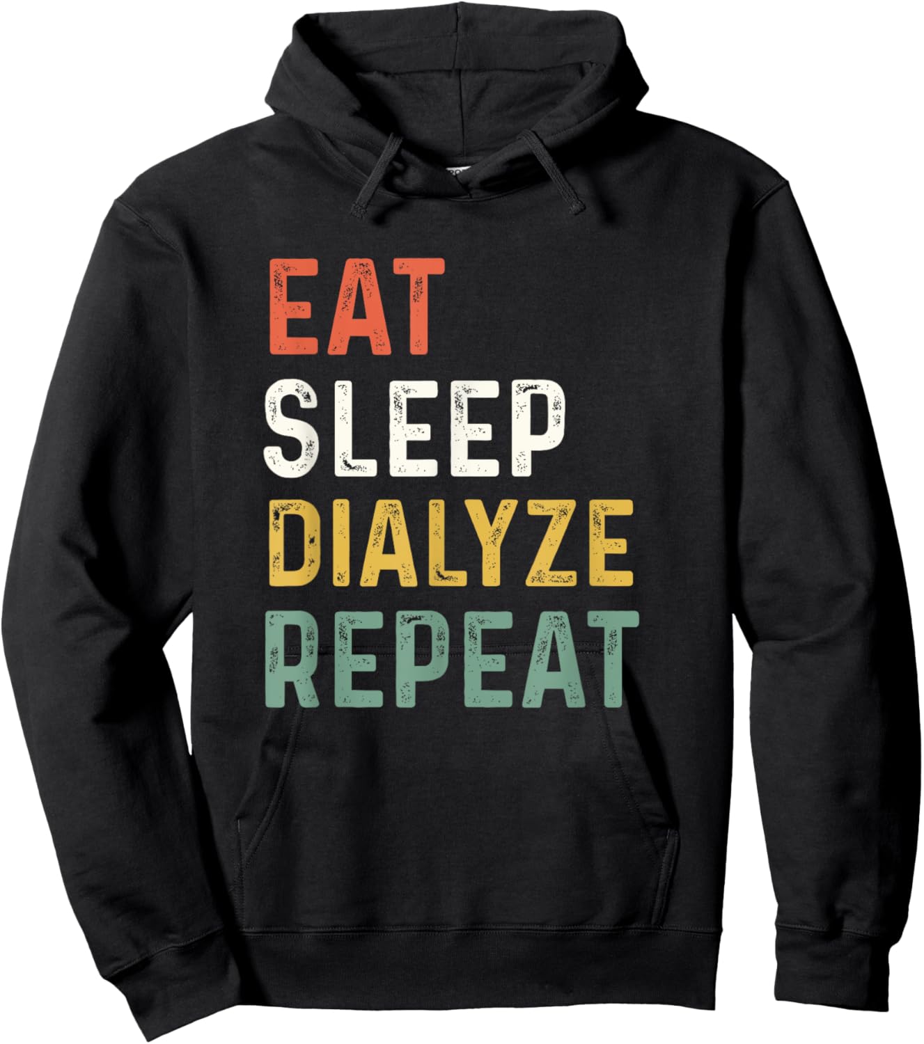 Dialysis Technician Dialyze Kidney Nurse Hemodialysis Team Hoodie - Hoodie | Black