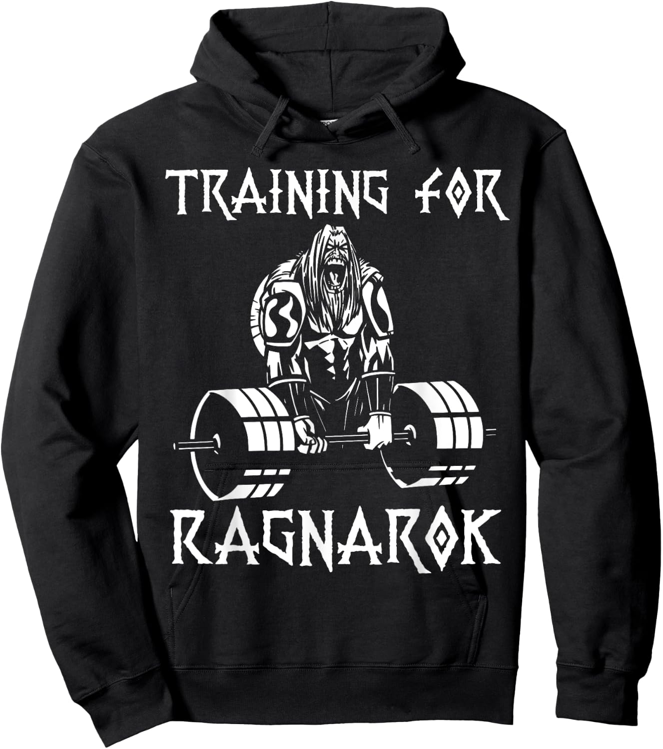 Vikings workout outfit deadlift nordic man gift Hoodie - Hoodie | Black