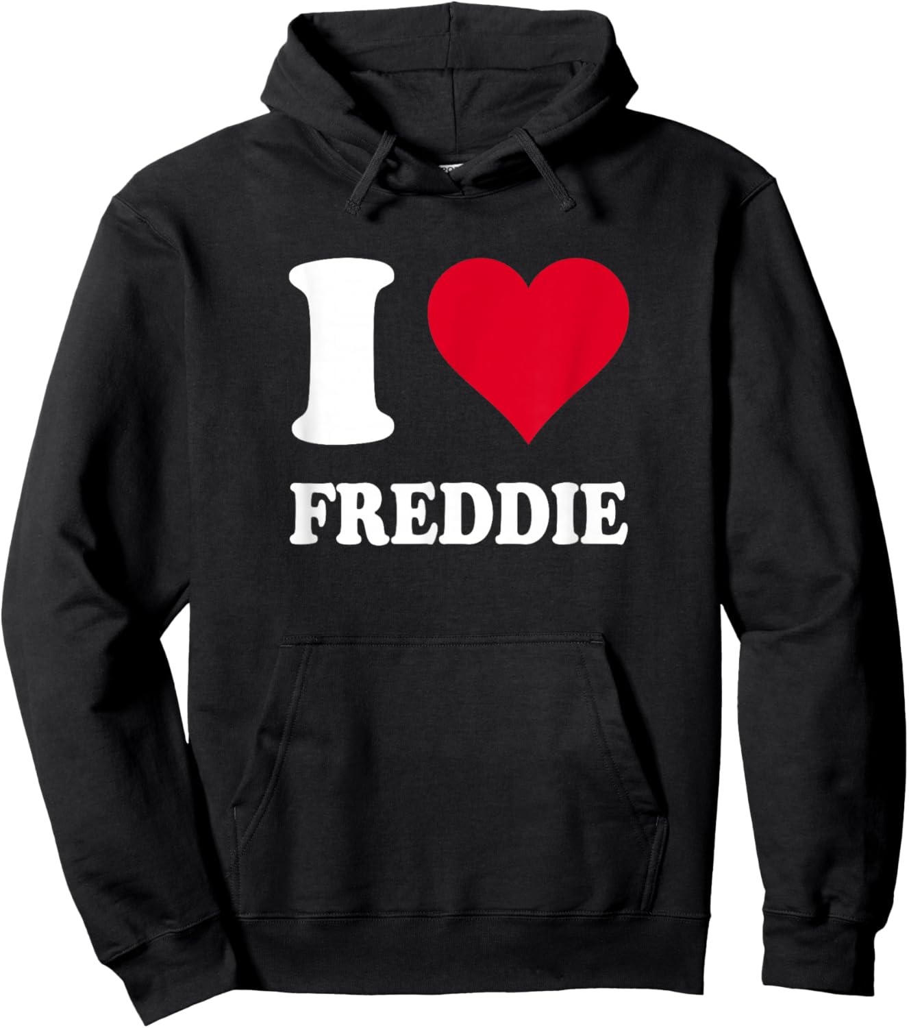 I Love Freddie Hoodie - Hoodie | Black