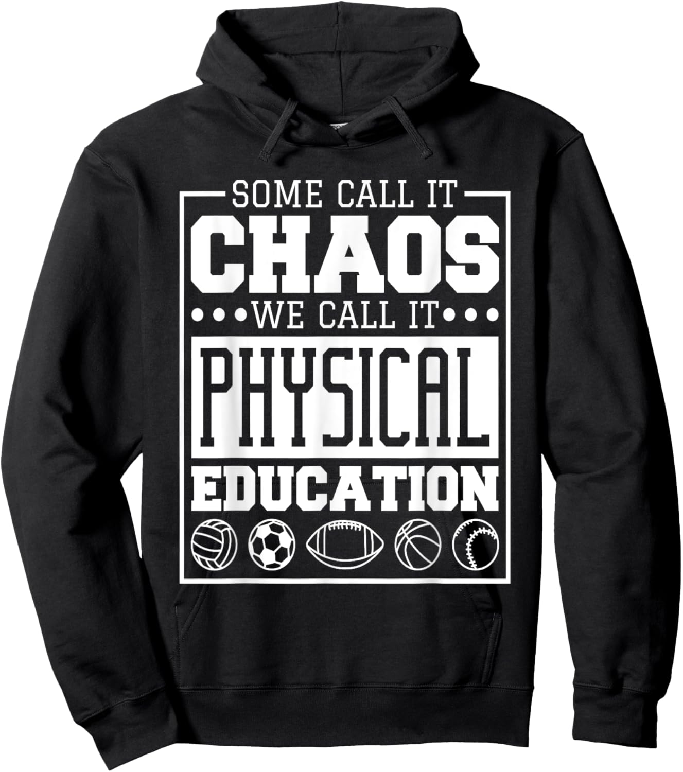 Physical Education Designs for Pe Teachers and Students Men Women Hoodie - Hoodie | Black