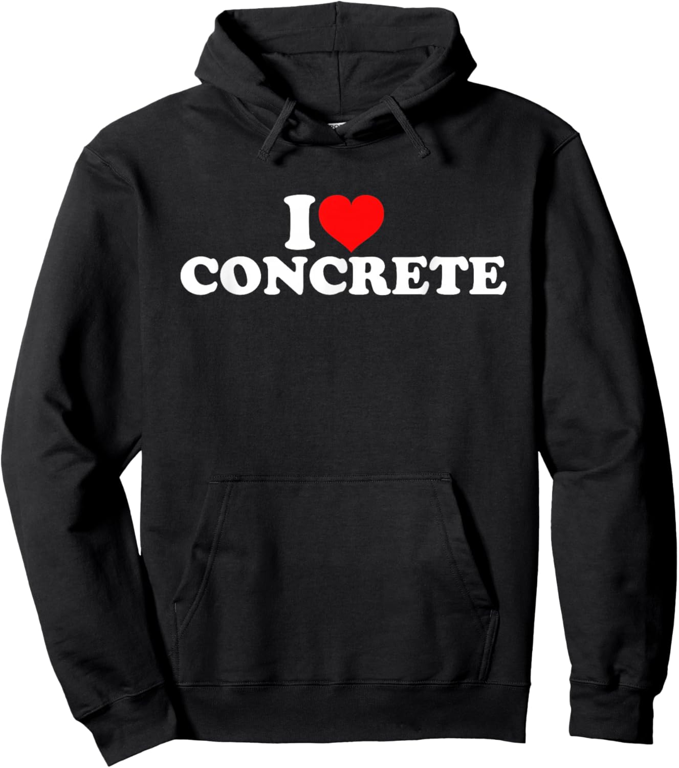 I Love Concrete Hoodie - Hoodie | Black