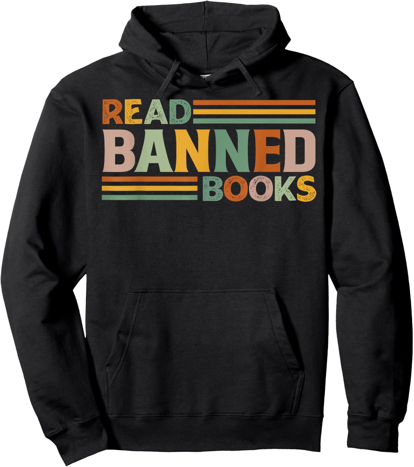 Cool Publication - Read - Old Stuff Read Banned Books - -Adults - Black - Small - Short Sleeve Hoodie - Hoodie | Black