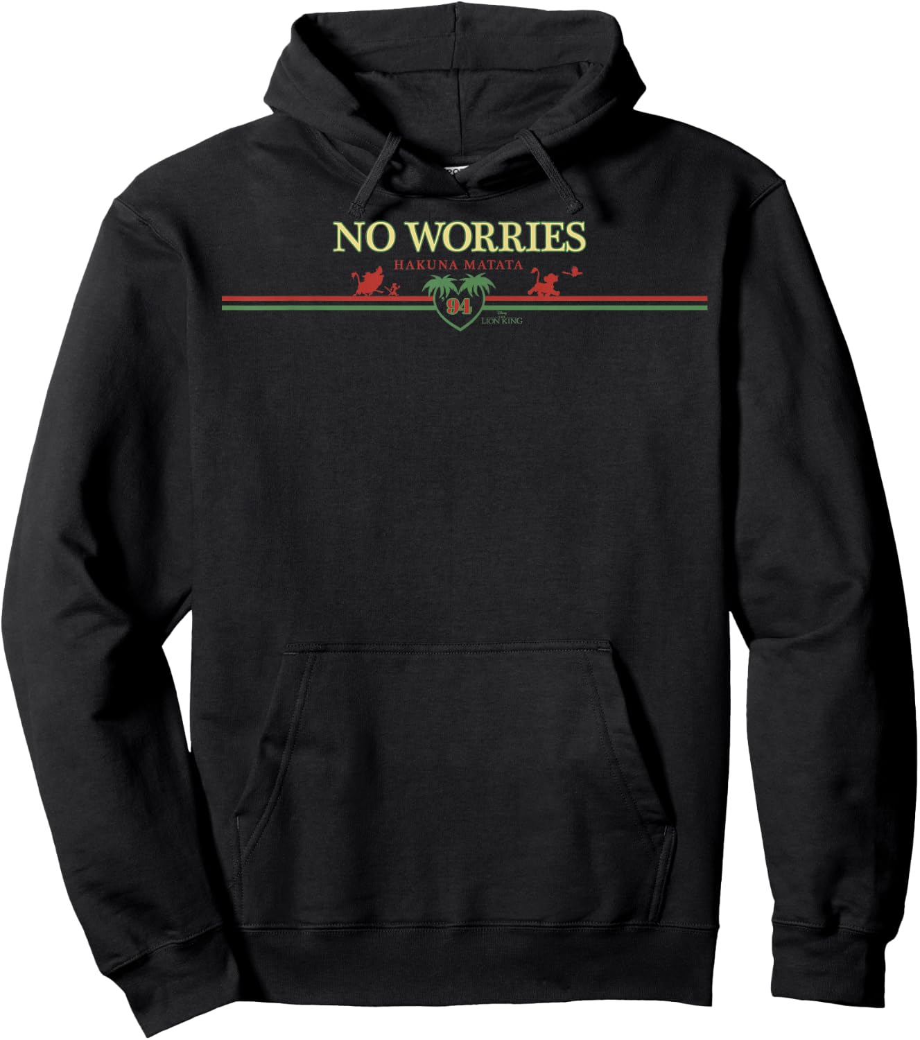 Disney The Lion King No Worries Hakuna Matata 94 Hoodie - Hoodie | Black