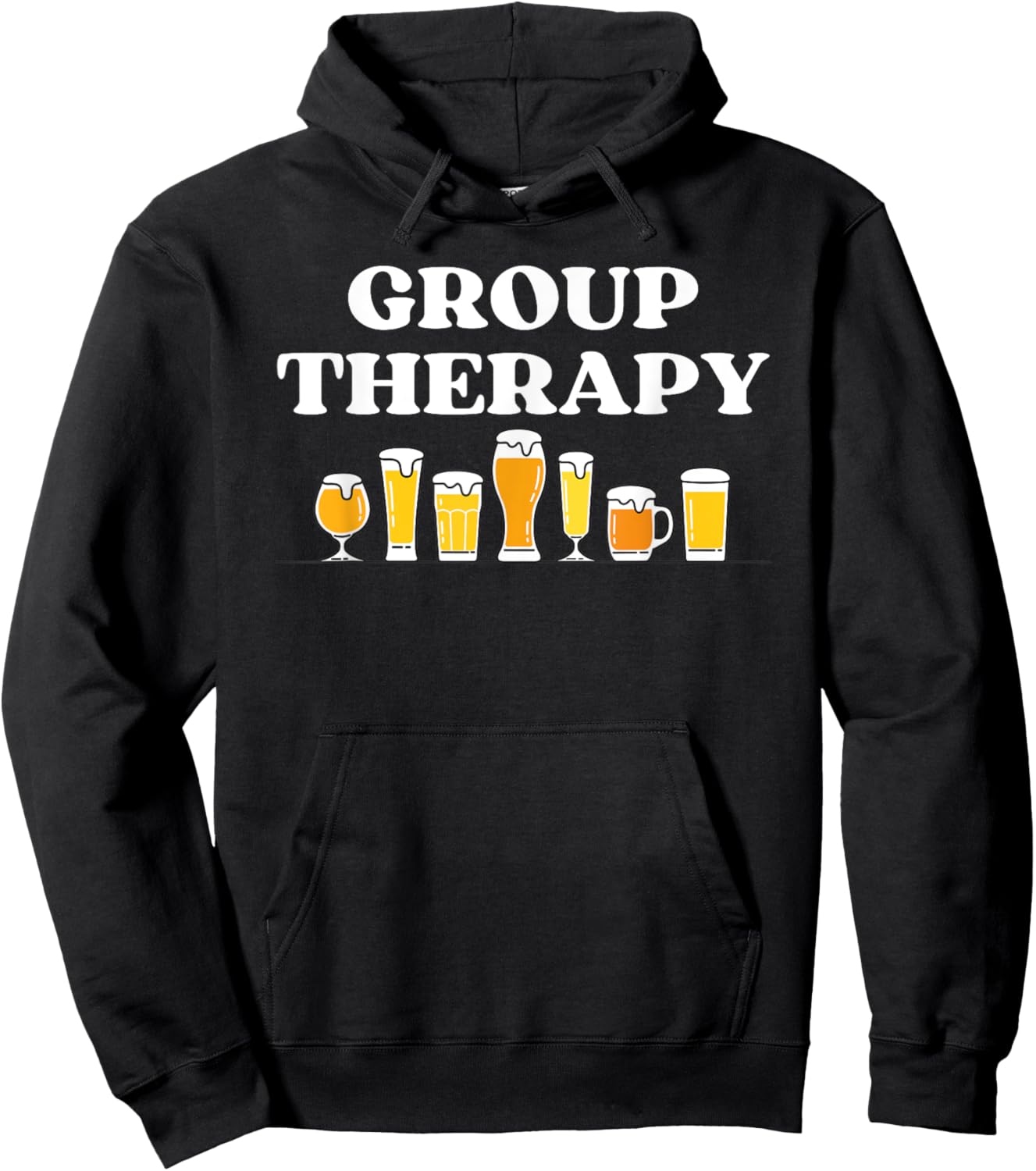 Funny Group Therapy Craft Beer Hoodie - Hoodie | Black