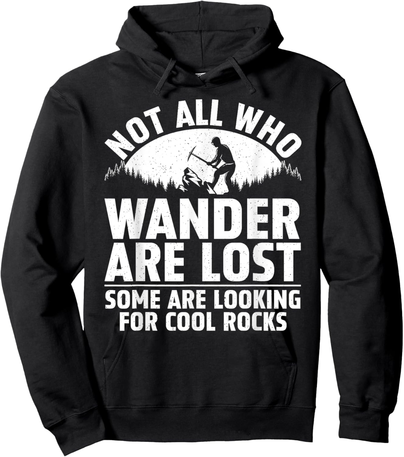 Rock Collecting Art Women Rockhound Rock Collector Hoodie - Hoodie | Black