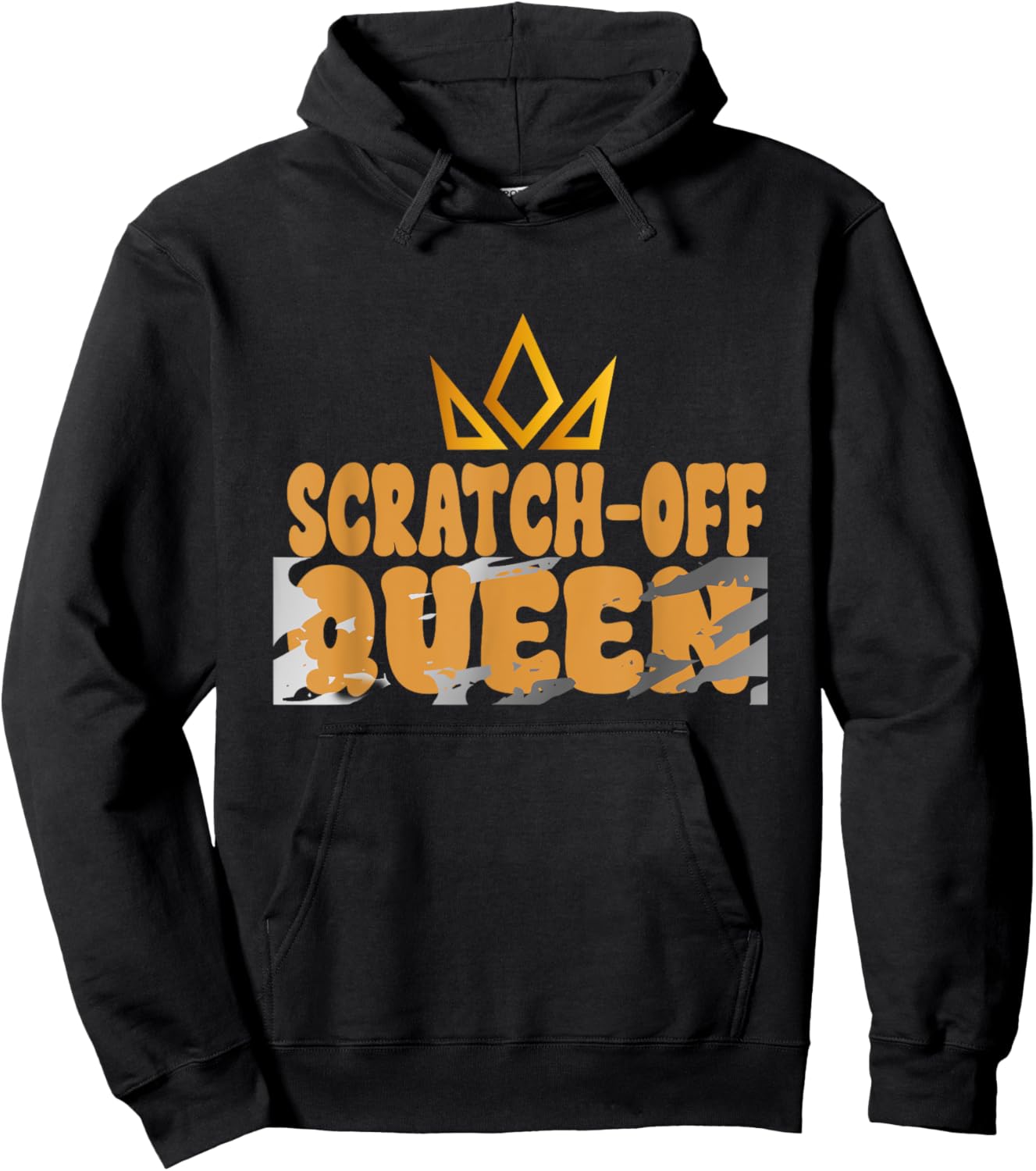 Scratch-Off Queen, Lucky Lottery Scratch-off Winner Hoodie - Hoodie | Black