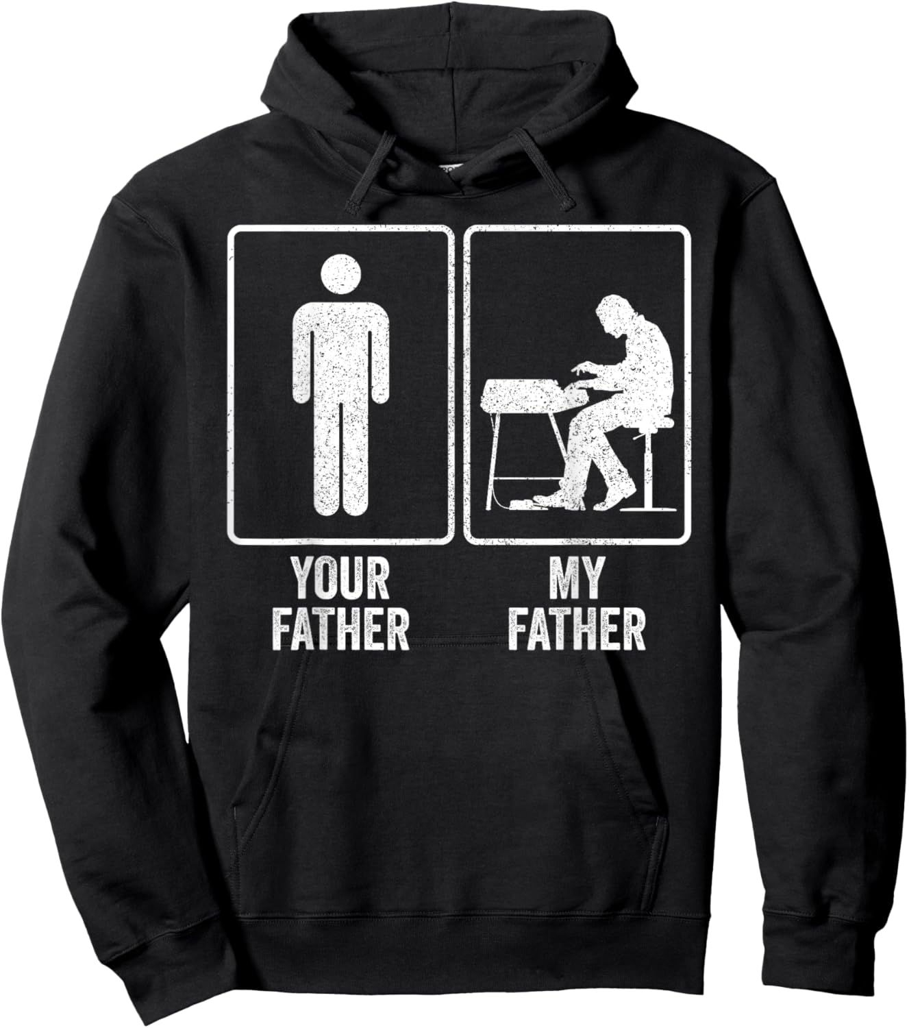Funny Keyboardist Keyboard My Father Dad Fathers Day Joke Hoodie - Hoodie | Black