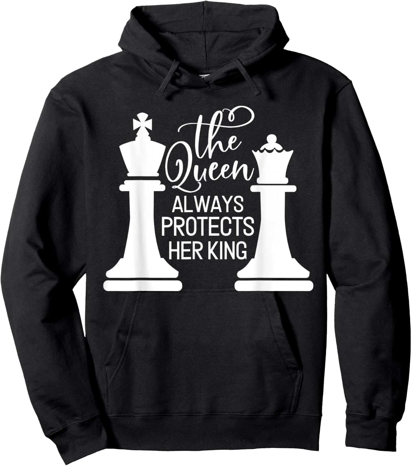 The Queen Always Protects Her King Hoodie - Hoodie | Black