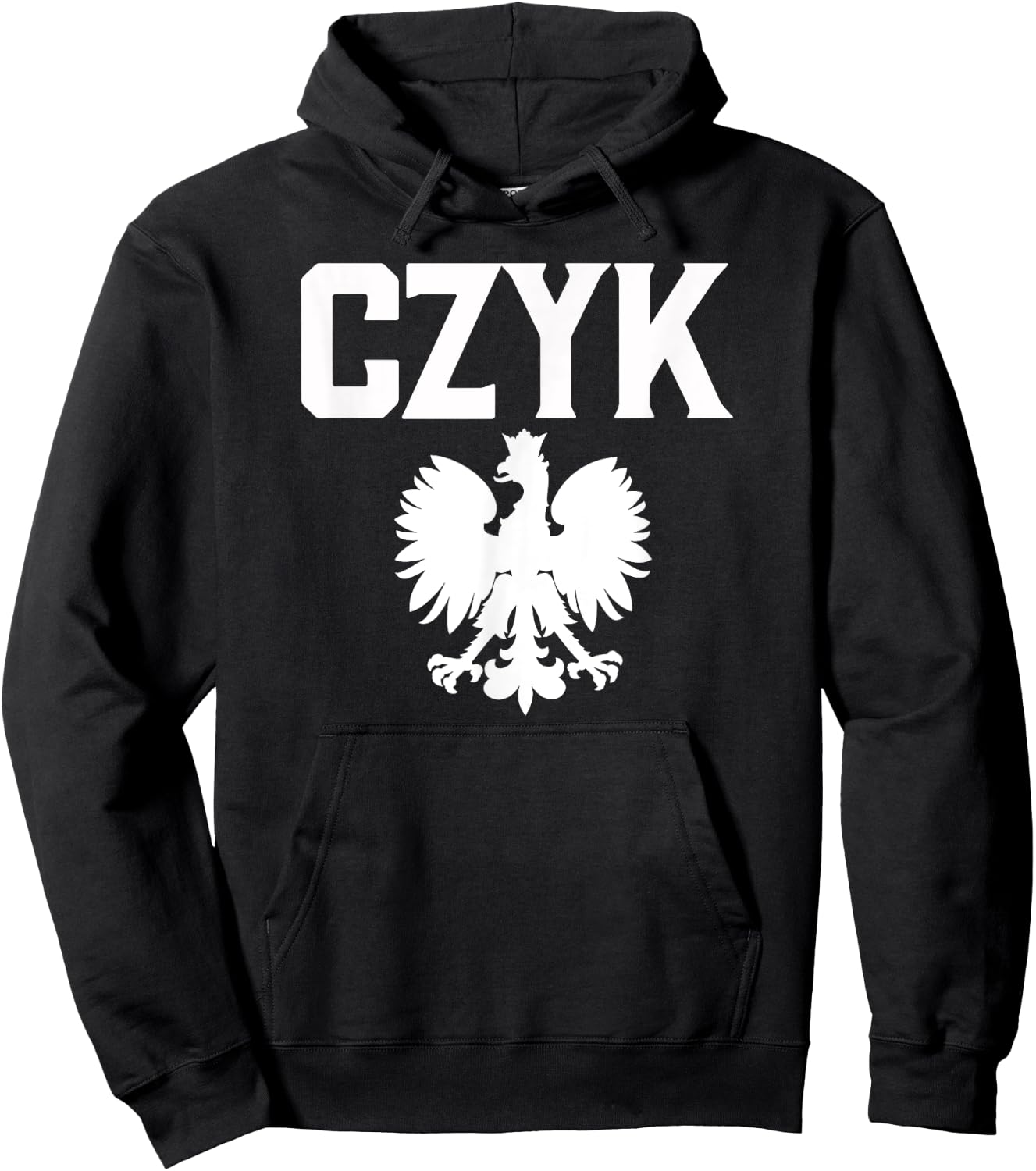 CZYK Polish American Heritage Polish Eagle Dyngus Day Hoodie - Hoodie | Black