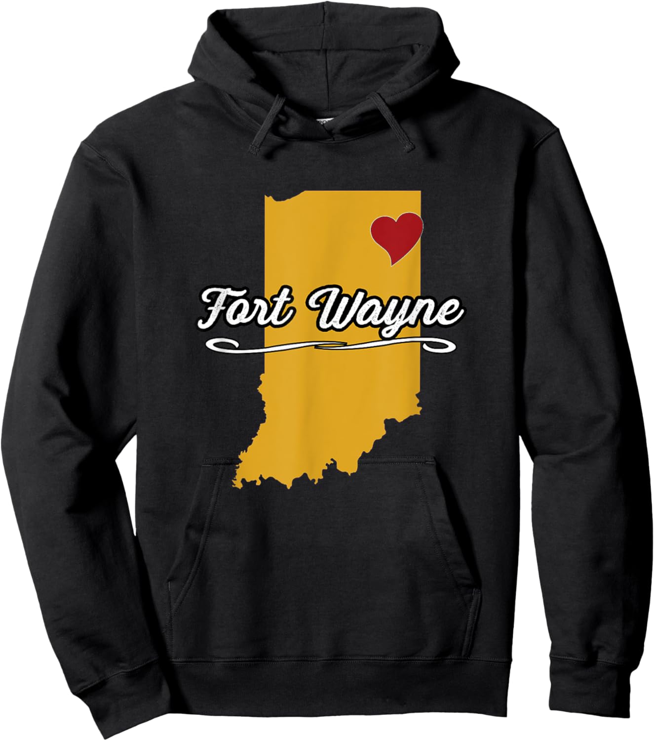 City of Fort Wayne Indiana | Hoosier Novelty Merch Gift Hoodie - Hoodie | Black