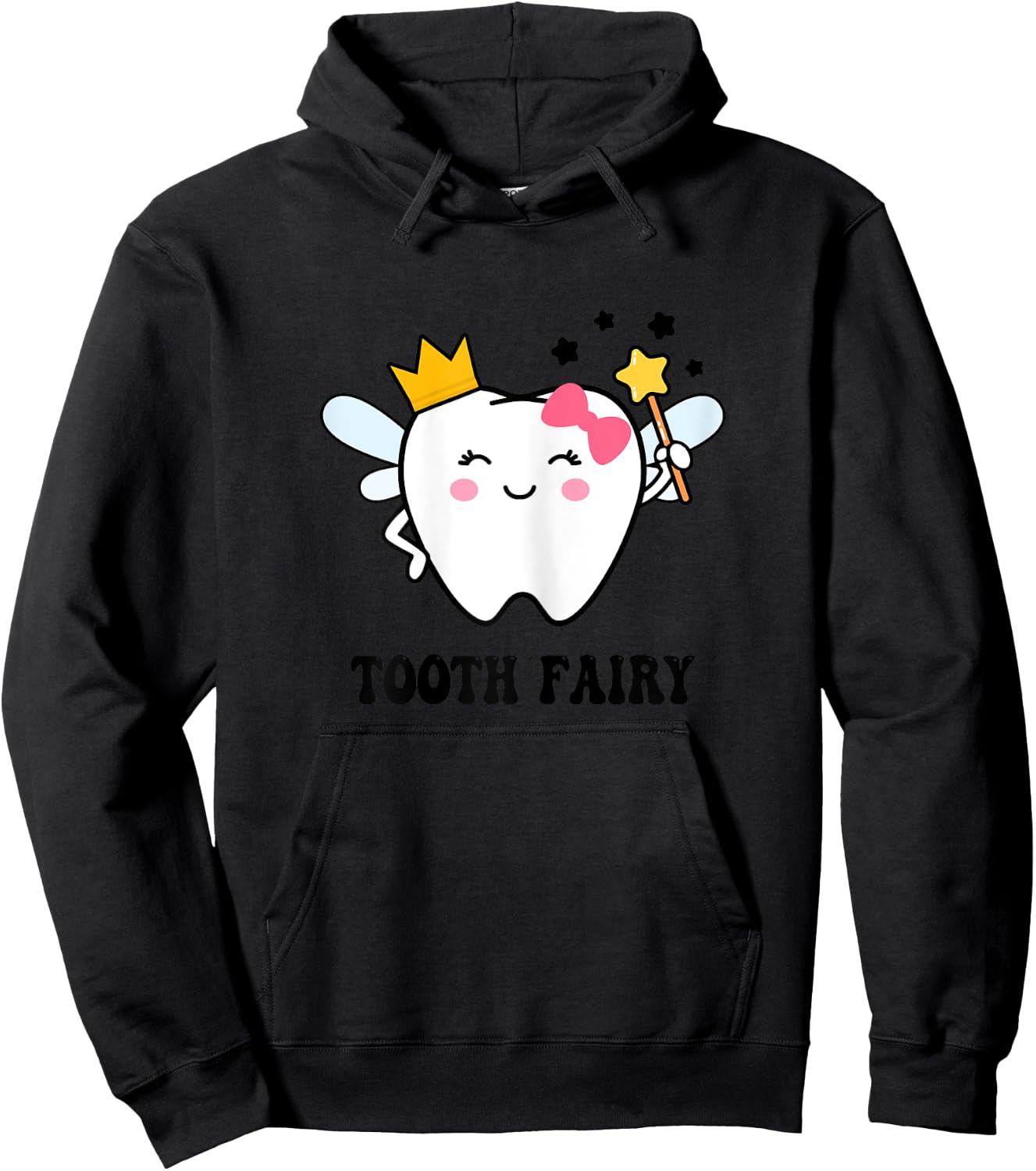 Cute Tooth Fairy Halloween Costume Women Kids Girls Xmas Hoodie - Hoodie | Black