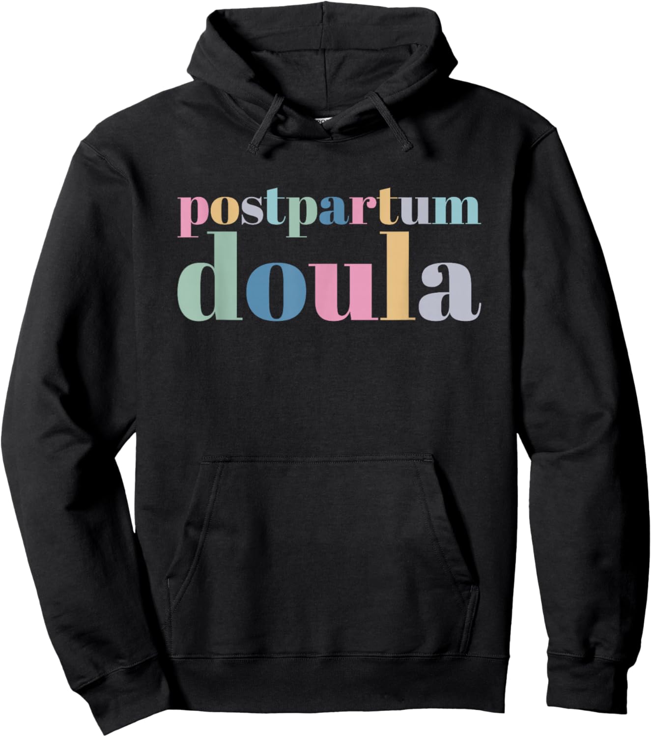 Postpartum Doula Hoodie - Hoodie | Black