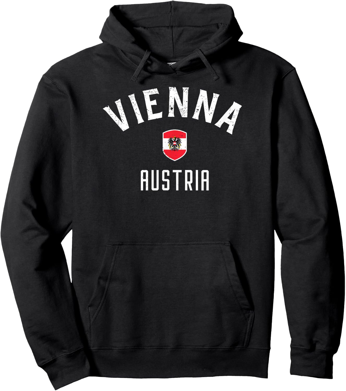 Vienna Austria T Shirt - Austrian Flag Vienna Hoodie - Hoodie | Black