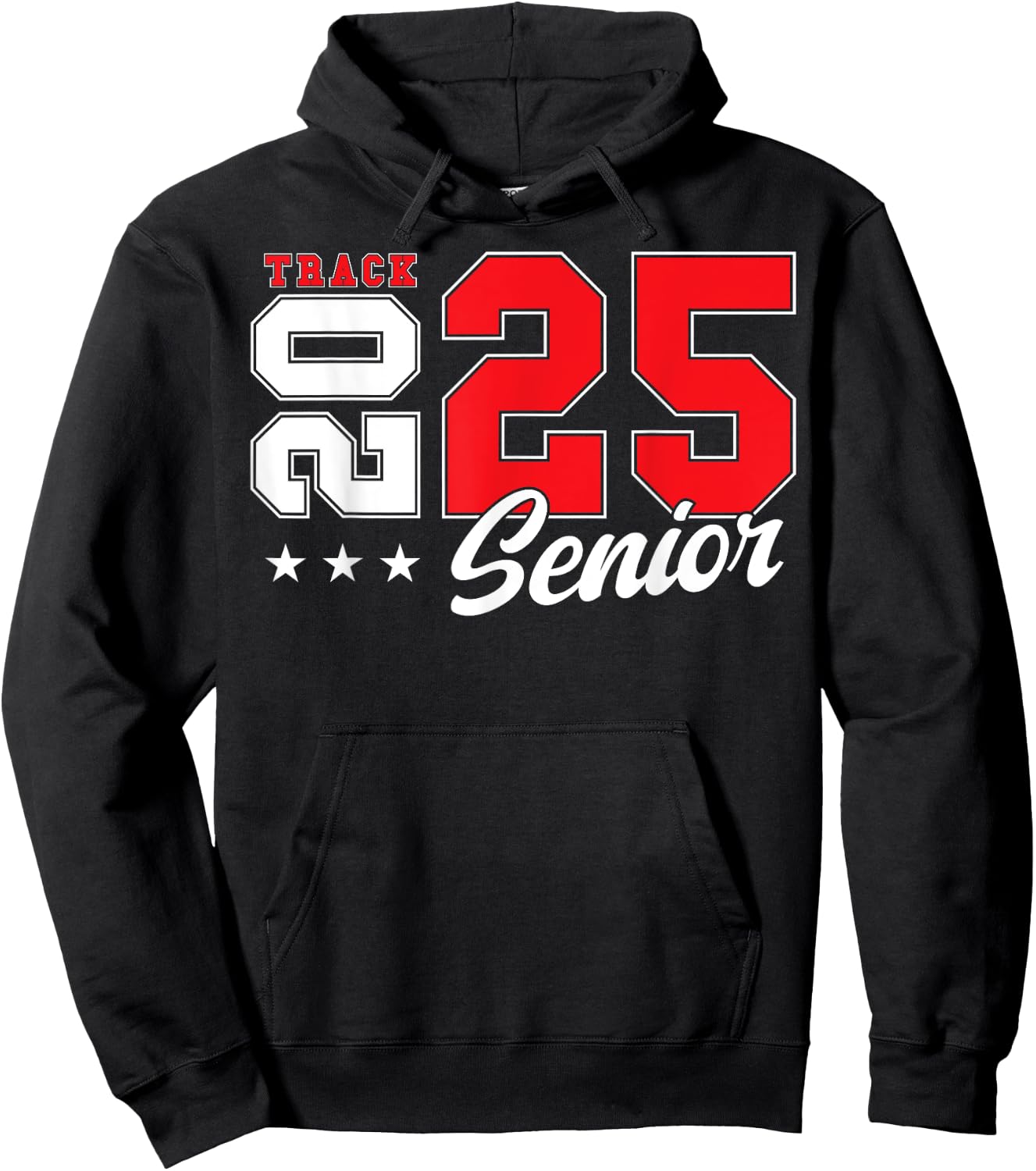 Track Senior Night Track Senior 2025 Graduation 39 Hoodie - Hoodie | Black