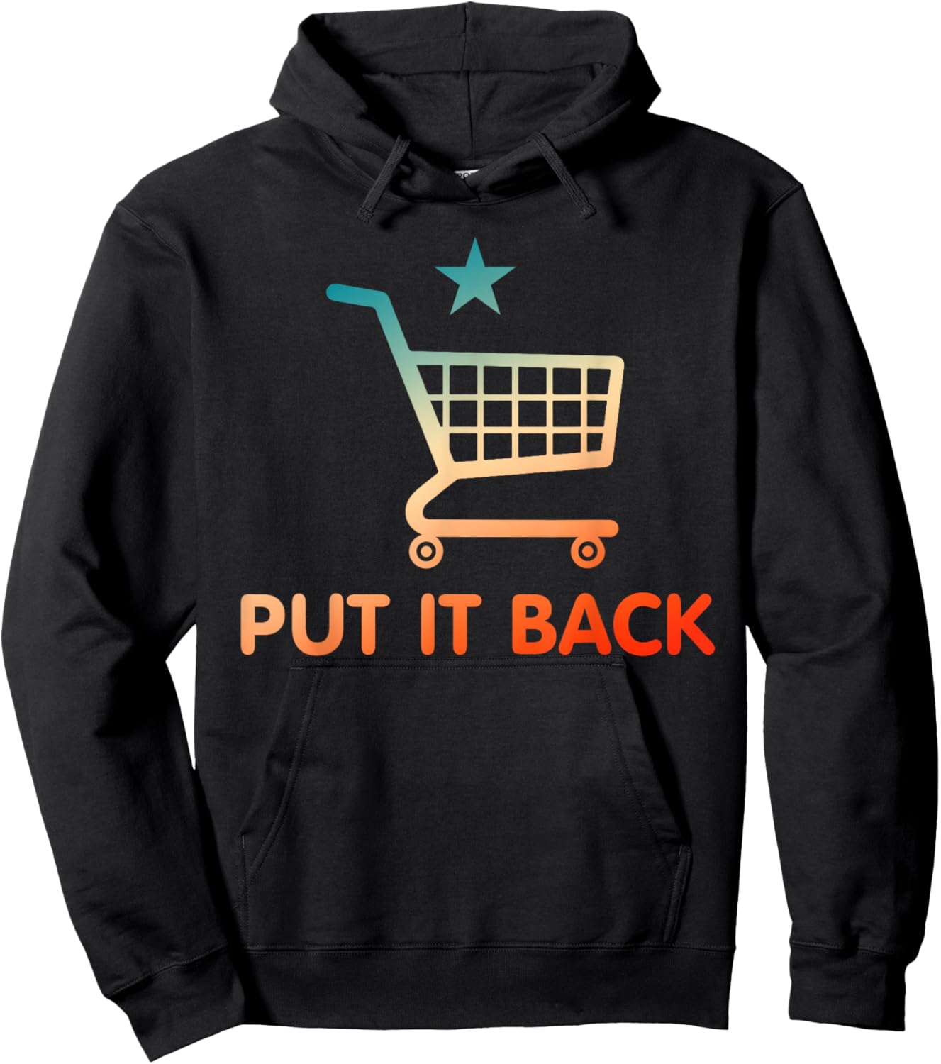 Put It Back Funny Apparel Hoodie - Hoodie | Black