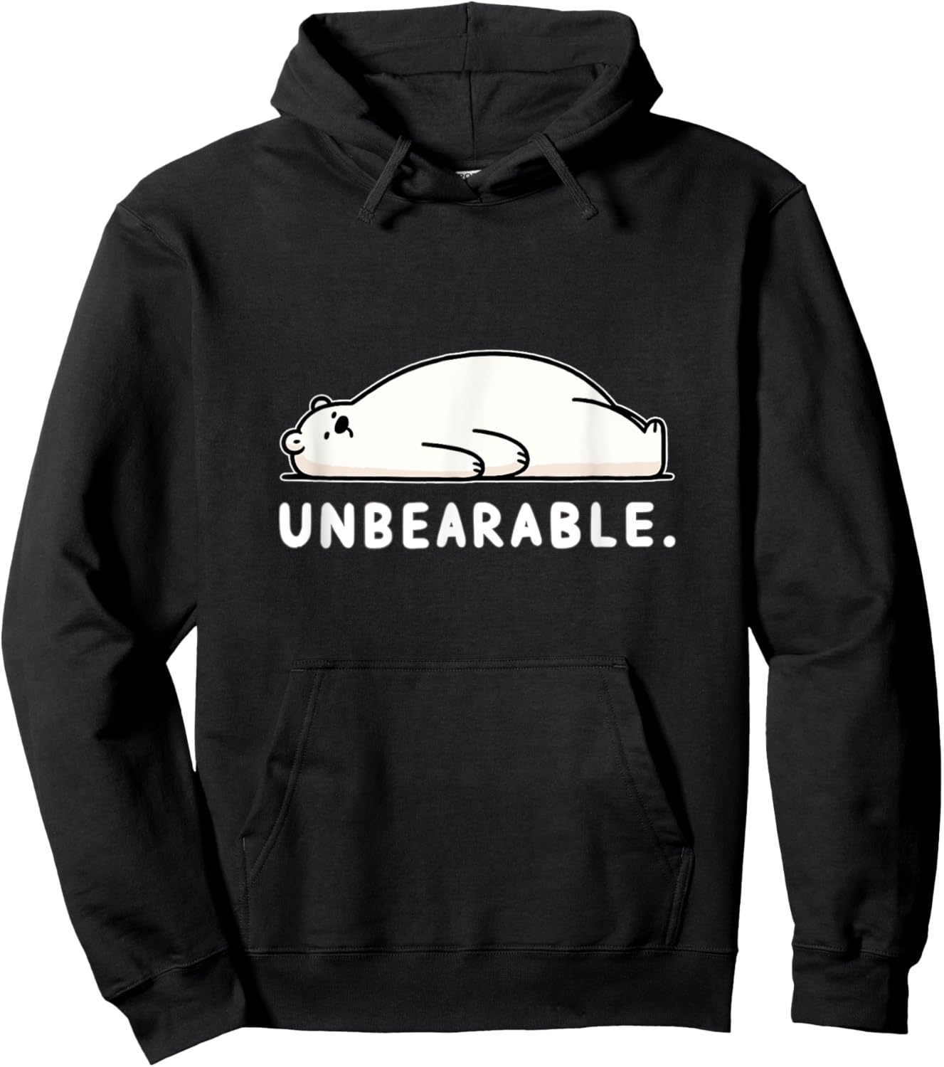 Funny Bear Polar Hoodie - Hoodie | Black