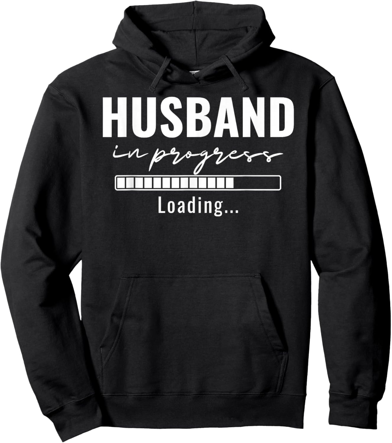 Husband in Progress Engaged Engagement Announcement Married Hoodie - Hoodie | Black