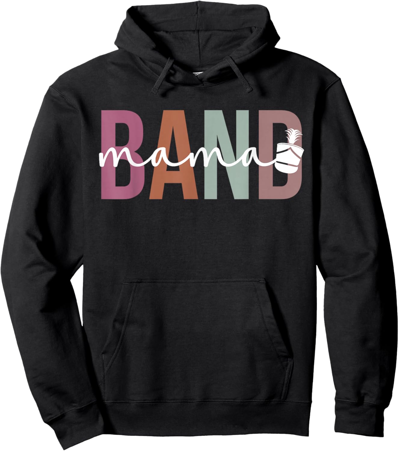 Band Mama Marching Band Mom Marching Band Mother Hoodie - Hoodie | Black