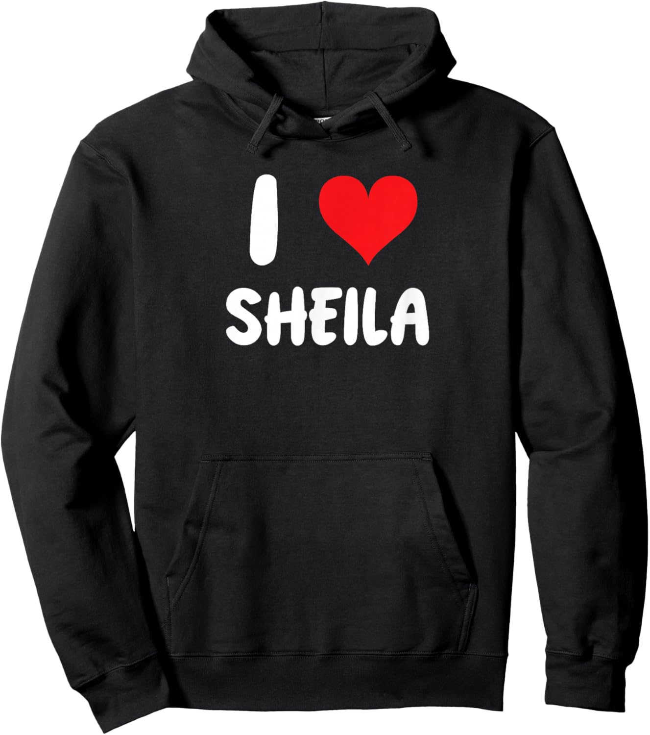 I Love Sheila - Heart - Name Hoodie - Hoodie | Black