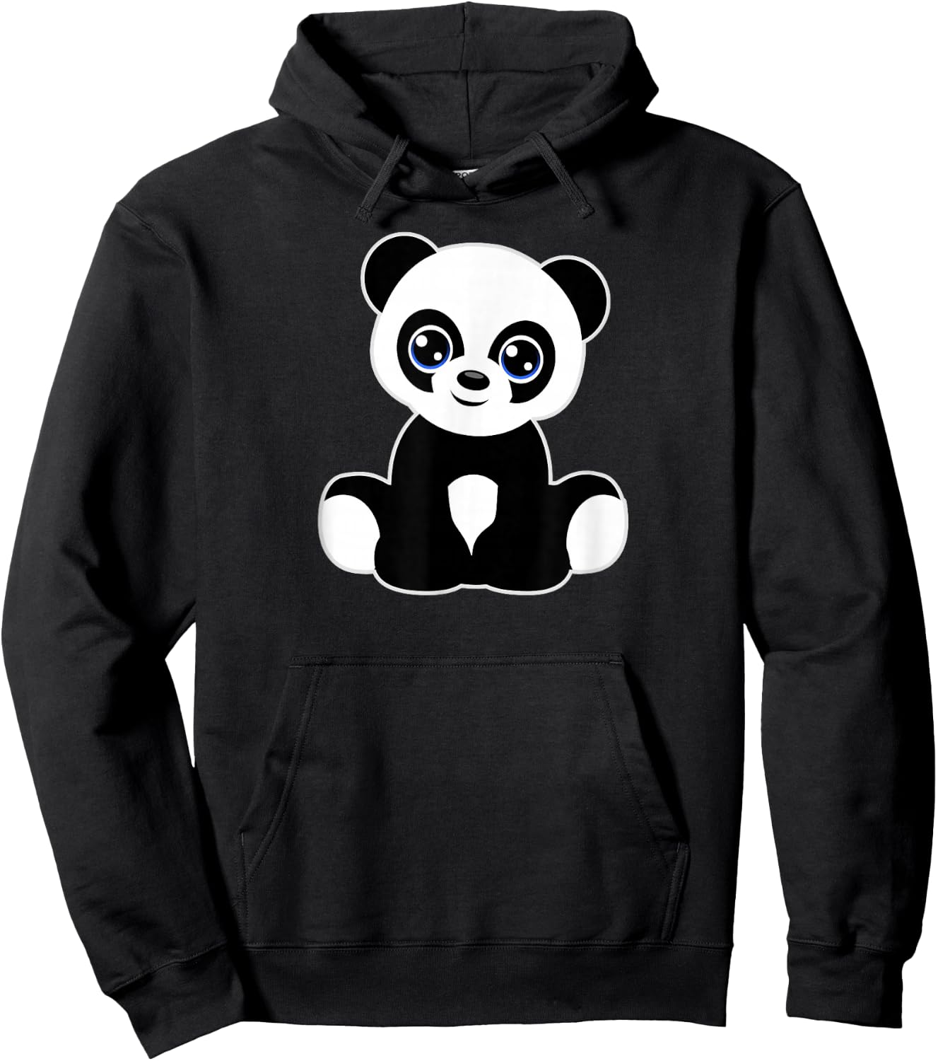 Panda Art Tween Girl Boy Child Kids Cute Love Pandas Graphic Hoodie - Hoodie | Black