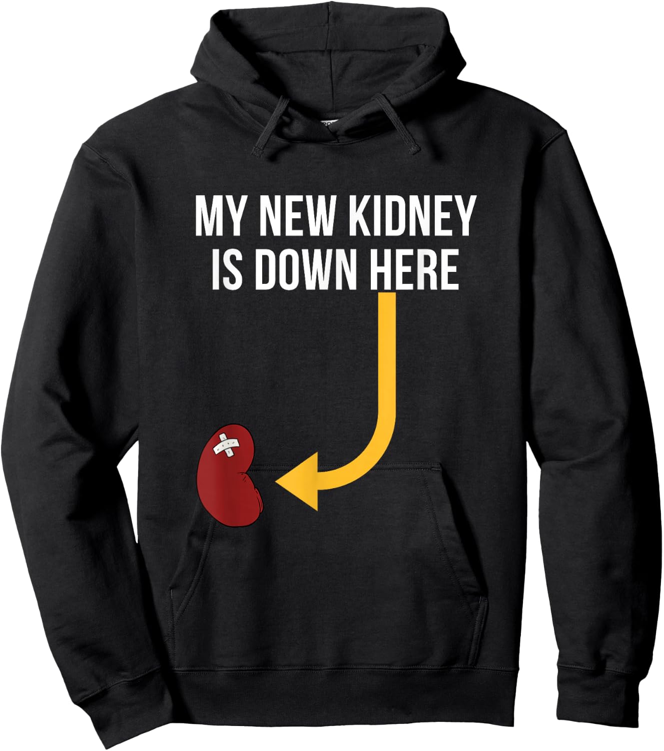 Kidney Transplant Gifts My New Funny Hoodie - Hoodie | Black