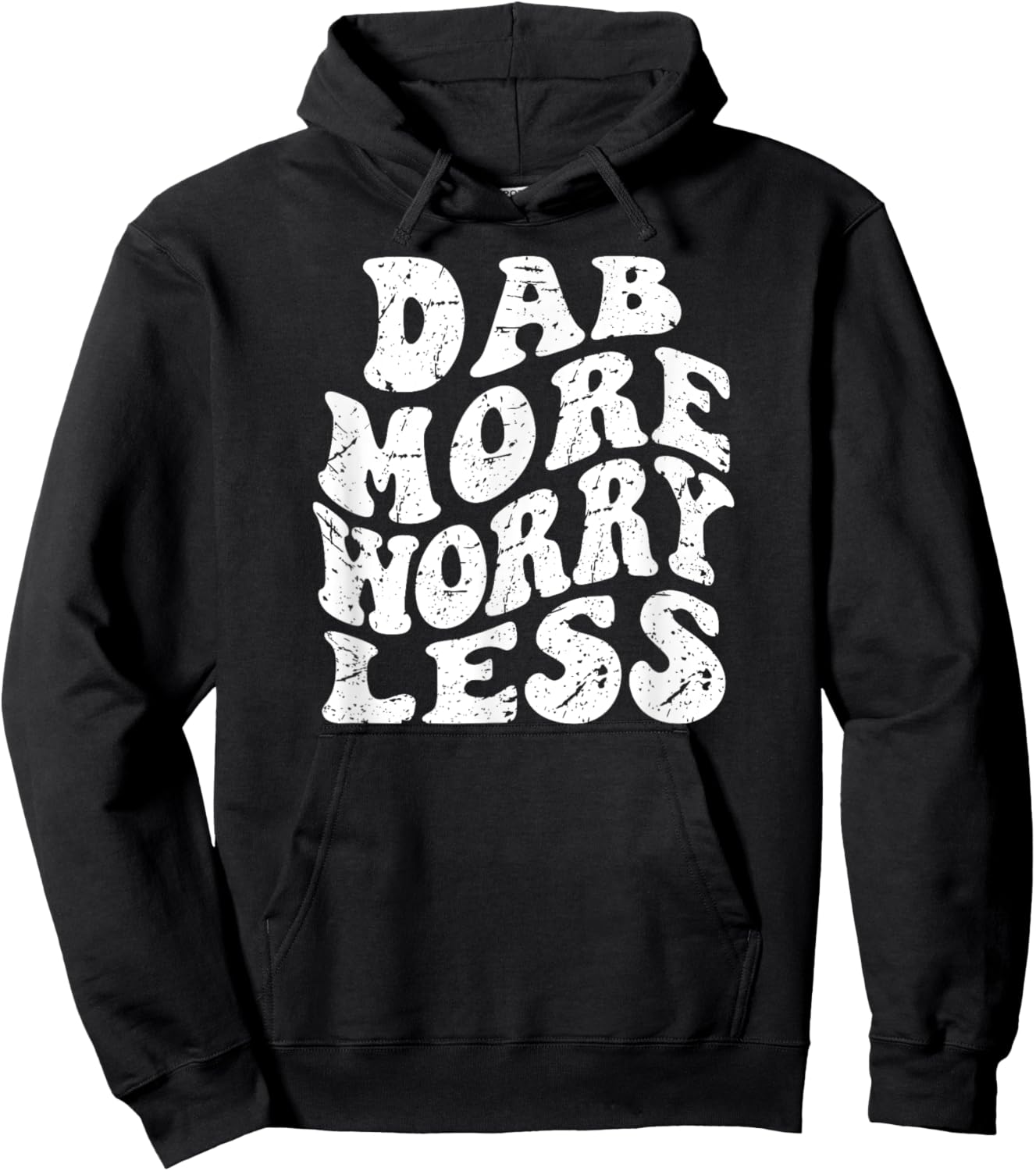 Retro Groovy Dab Dab Marijuana Weed Lover Hoodie - Hoodie | Black