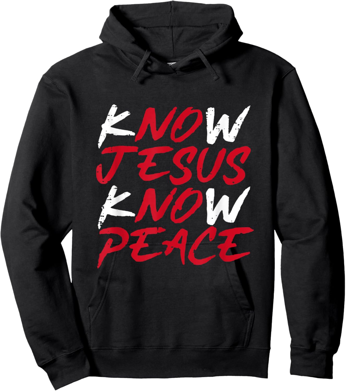 Know Jesus Know Peace Hoodie - Hoodie | Black