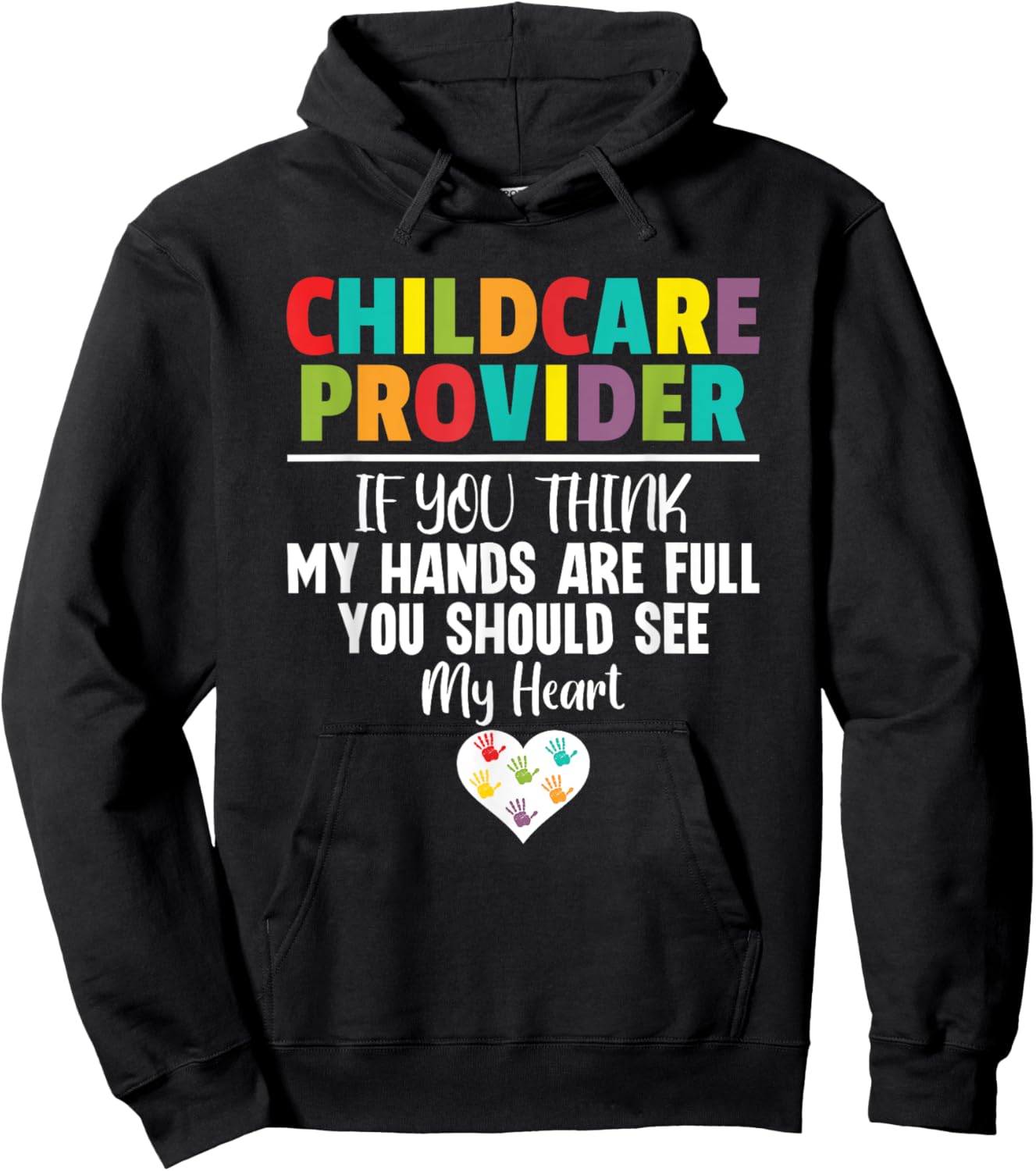 Childcare Provider Daycare Provider School Teacher Hoodie - Hoodie | Black