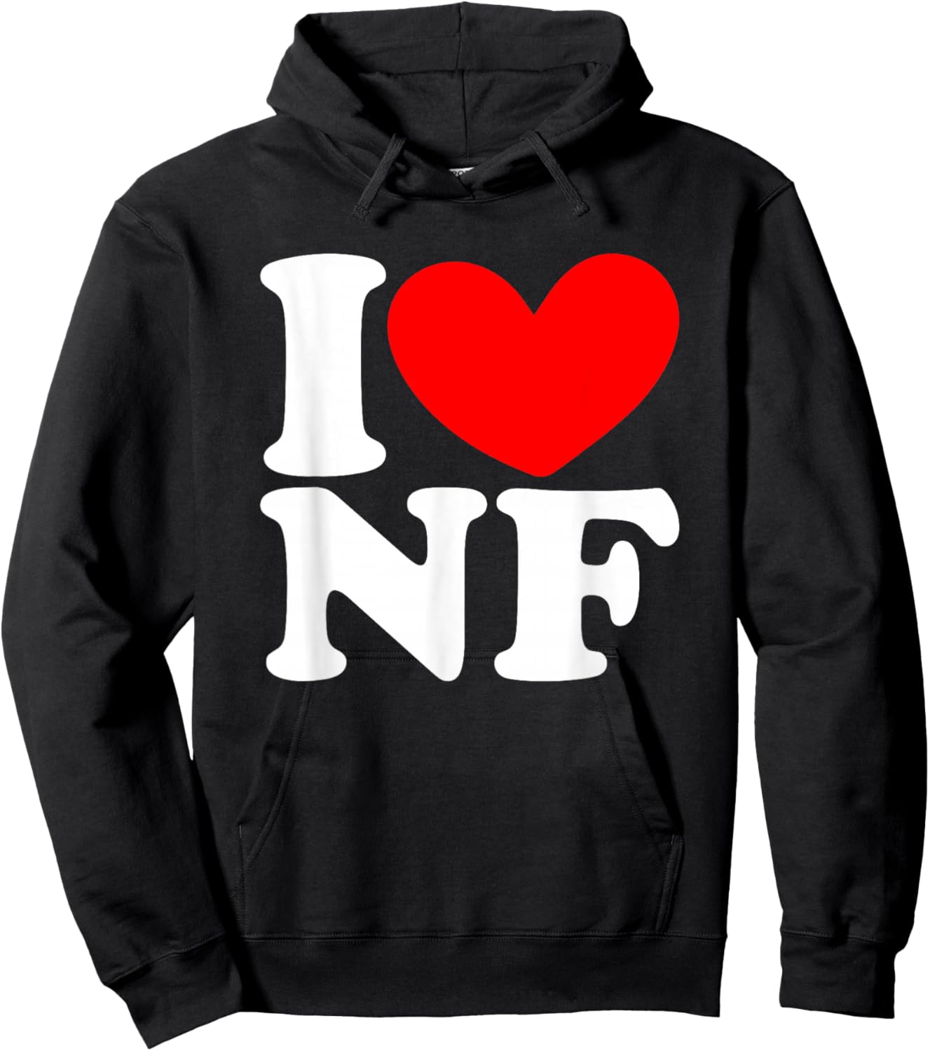 I Love (Heart) NF I Love NF I Heart NF Niagara Falls Lovers Hoodie - Hoodie | Black