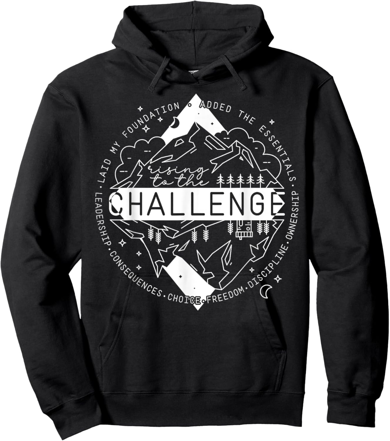 Classical Conversations Rising to the Challenge Hoodie - Hoodie | Black